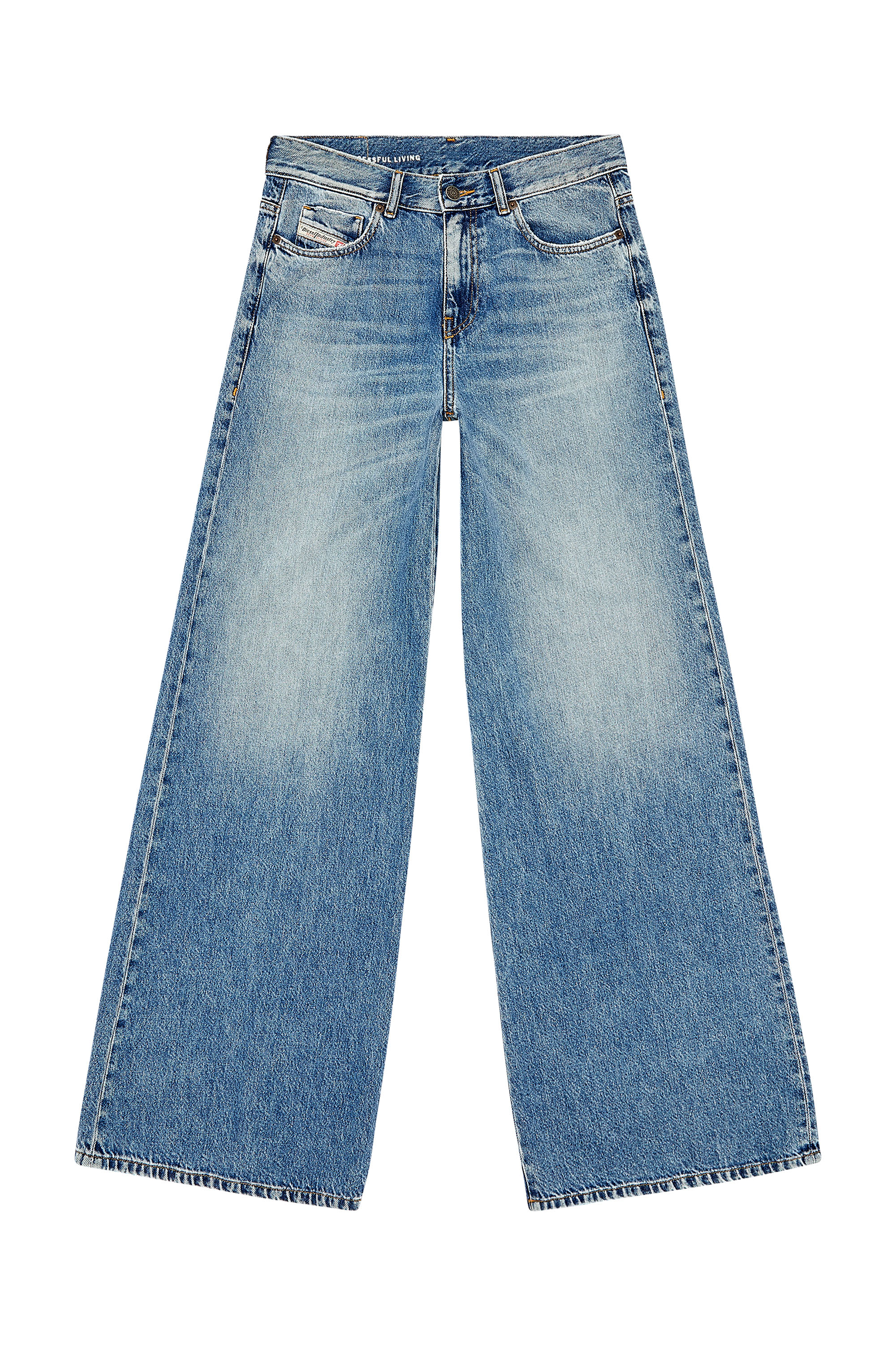 Diesel - Bootcut and Flare Jeans 1978 D-Akemi 09H95, Blu medio - Image 5