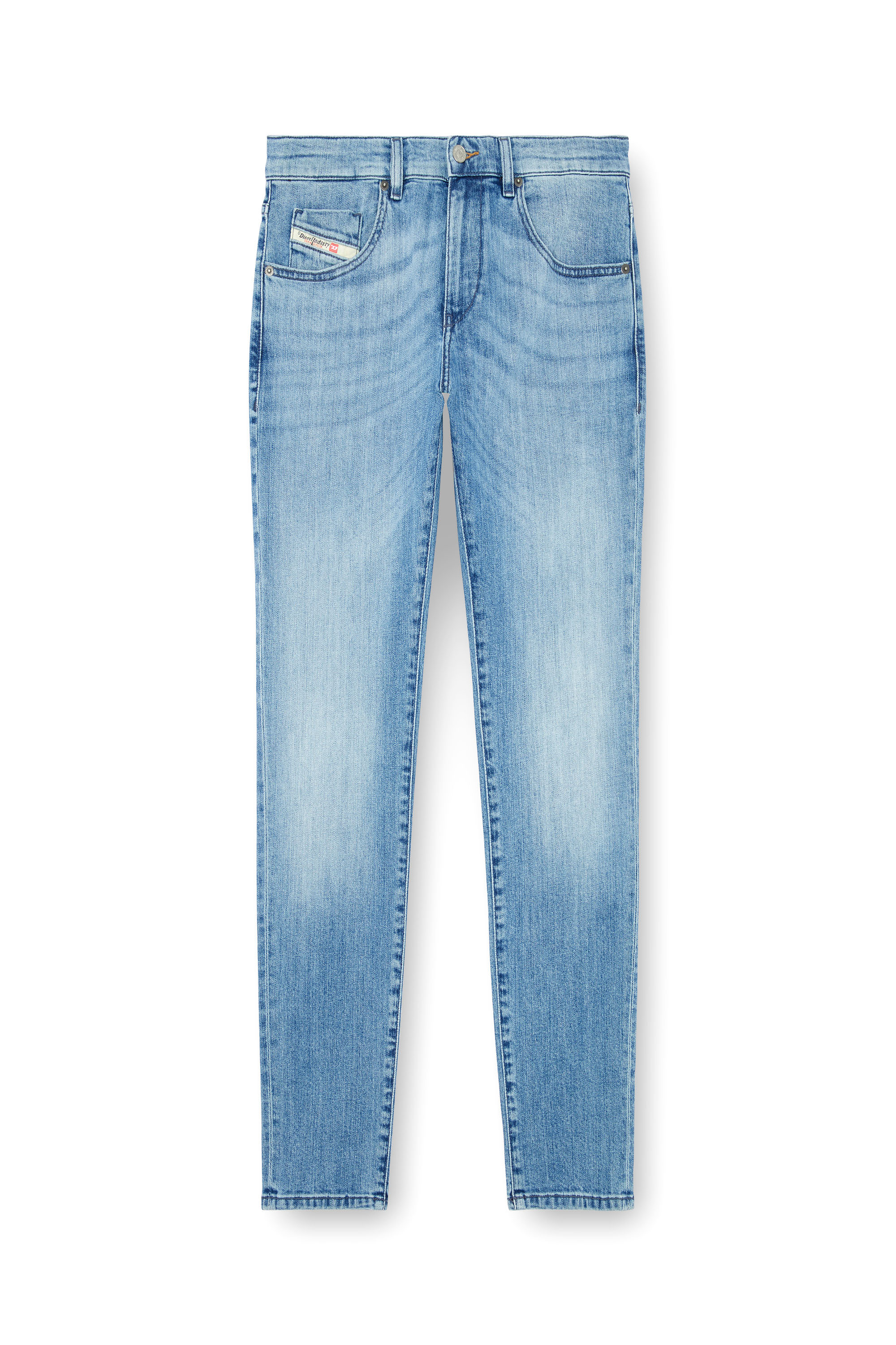 Diesel - Slim Jeans 2019 D-Strukt 0GRDI Uomo, Blu Chiaro - Image 3