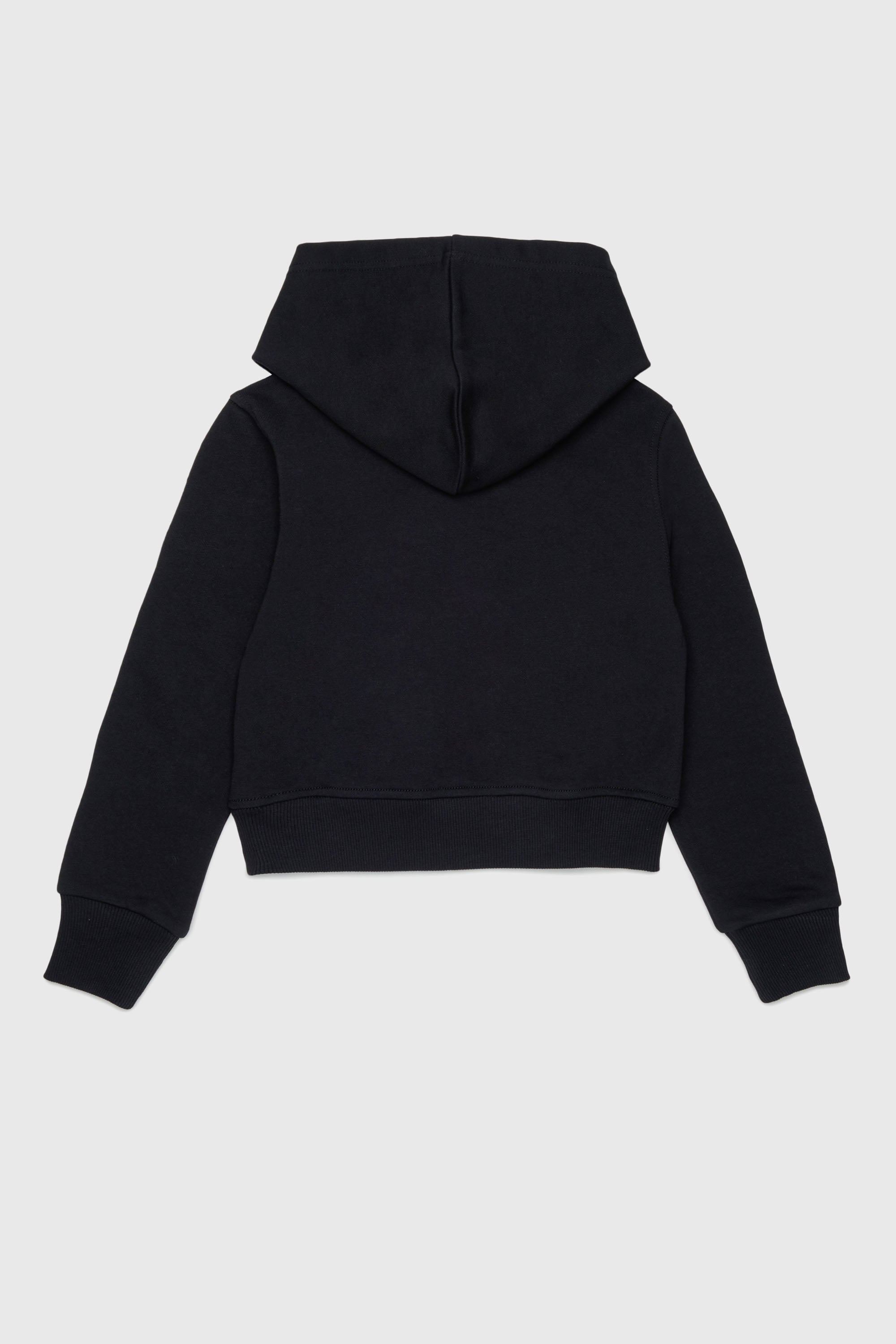 Diesel - SPALLYHOOD, Hoodie con logo in paillettes Donna in Nero - 2