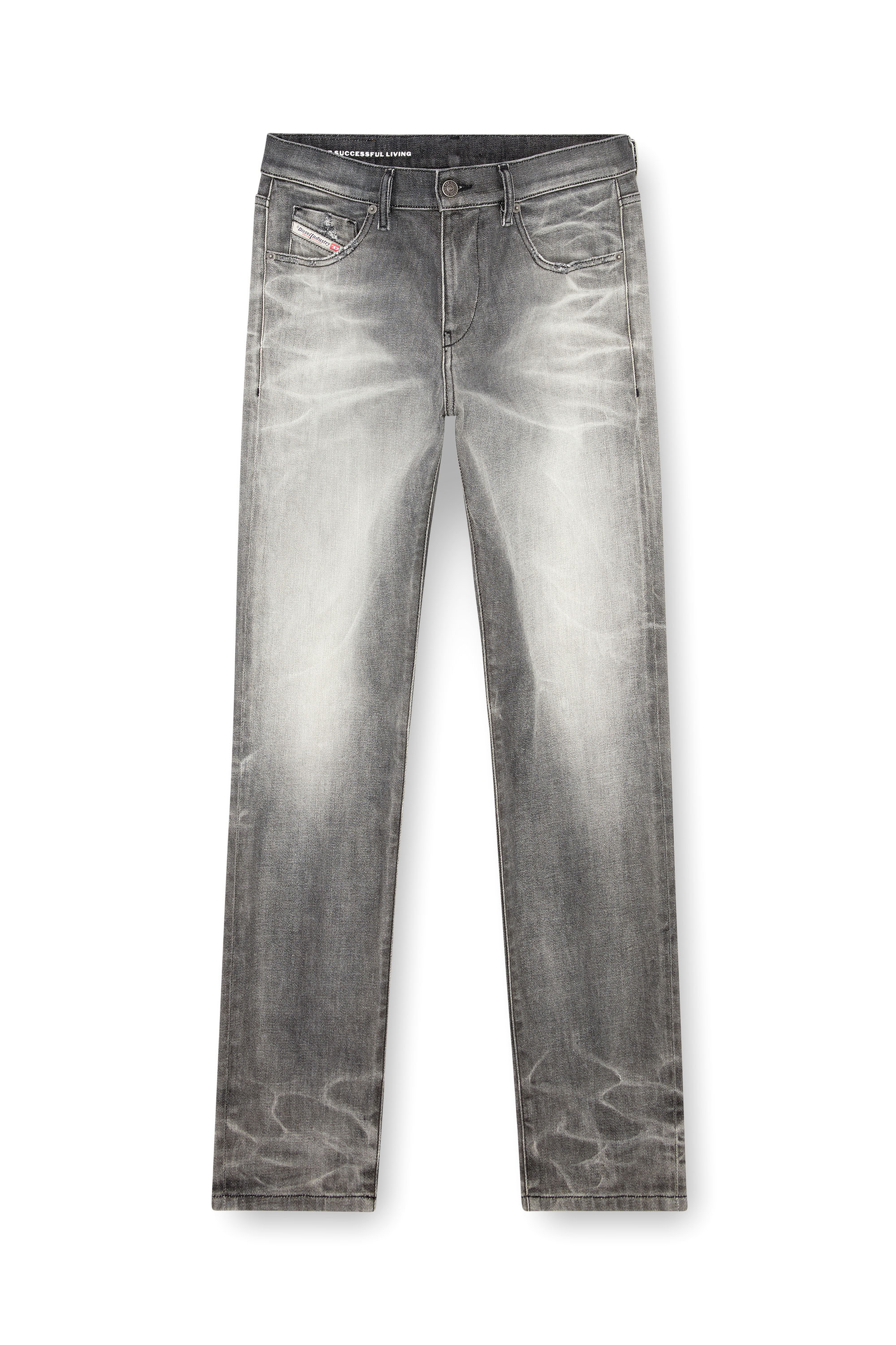 Diesel - Uomo Slim Jeans 2019 D-Strukt 09J58, Grigio scuro - Image 3