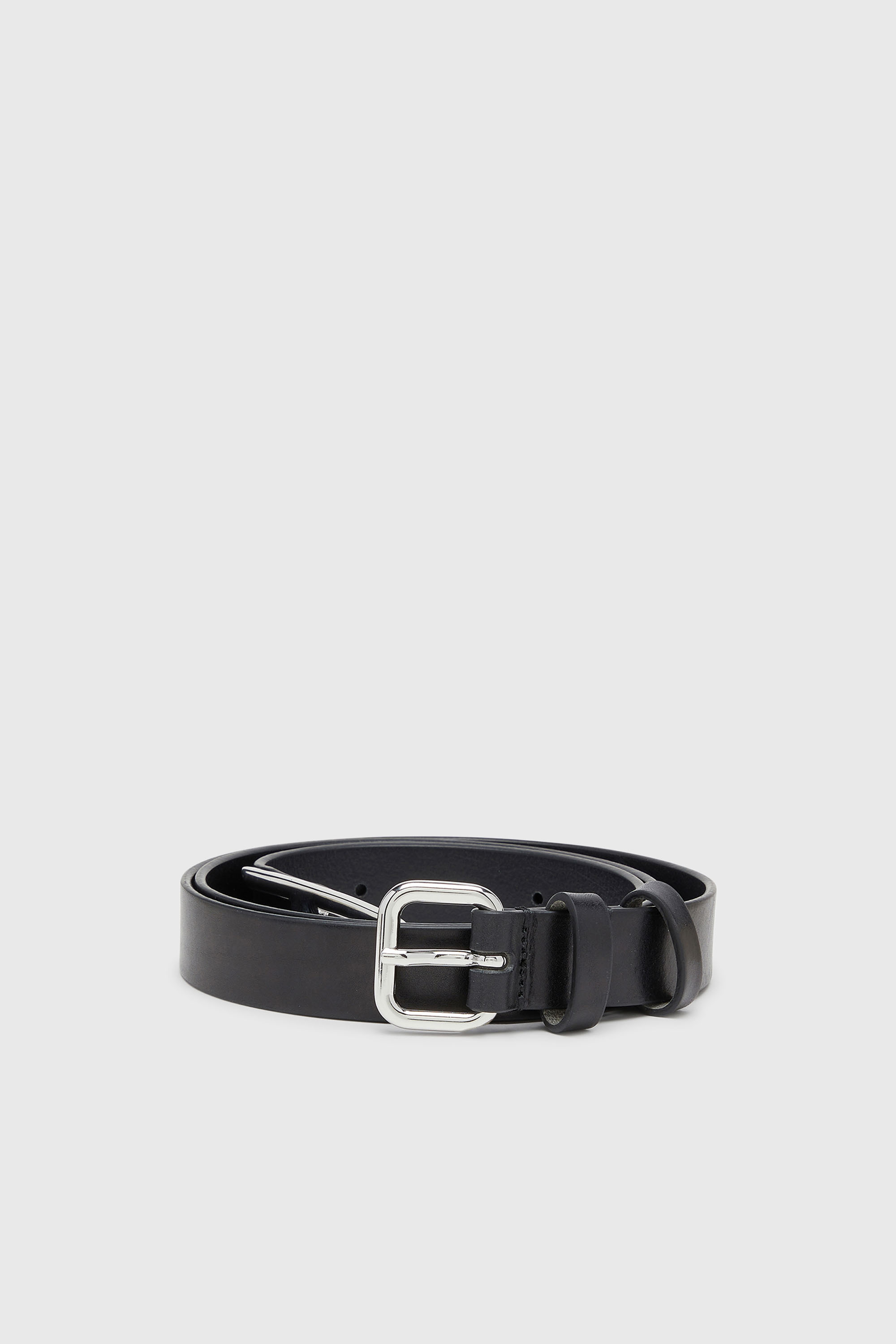 Diesel - B-D LOGO TIP 25, 2,4 cm cintura in pelle con punta D Donna in Nero - 1