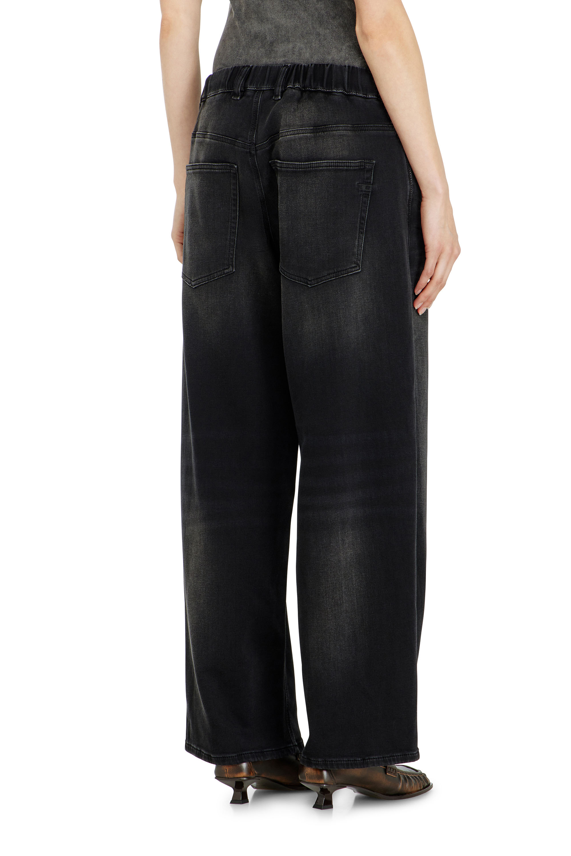 Diesel - Relaxed 2097 D-Enim-M Joggjeans&reg; 09P90 Unisex, Nero/Grigio scuro - Image 3