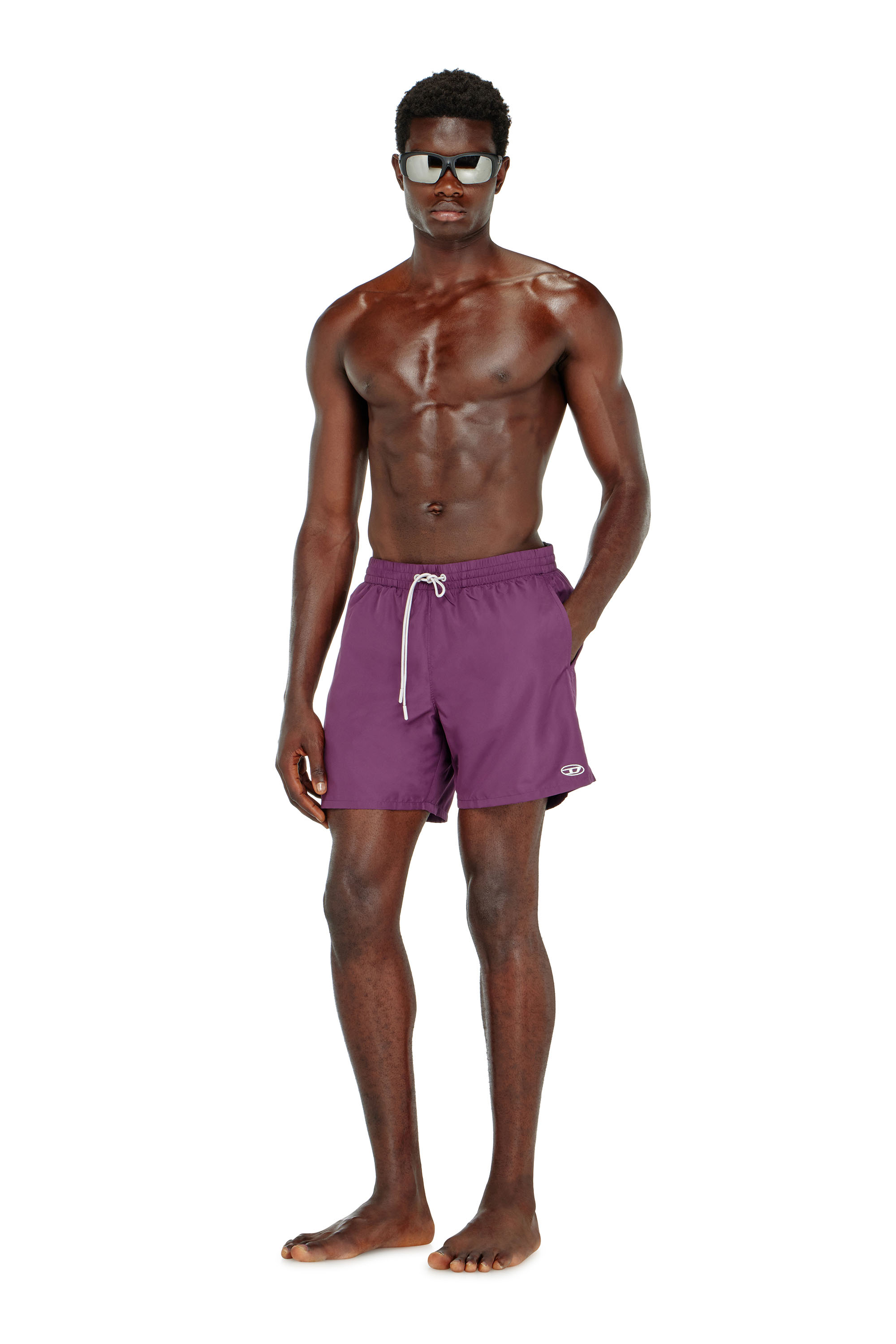 Diesel - GEORGE-41-UTLT, Costume da bagno con logo Oval D metallizzato Uomo in ToBeDefined - 2
