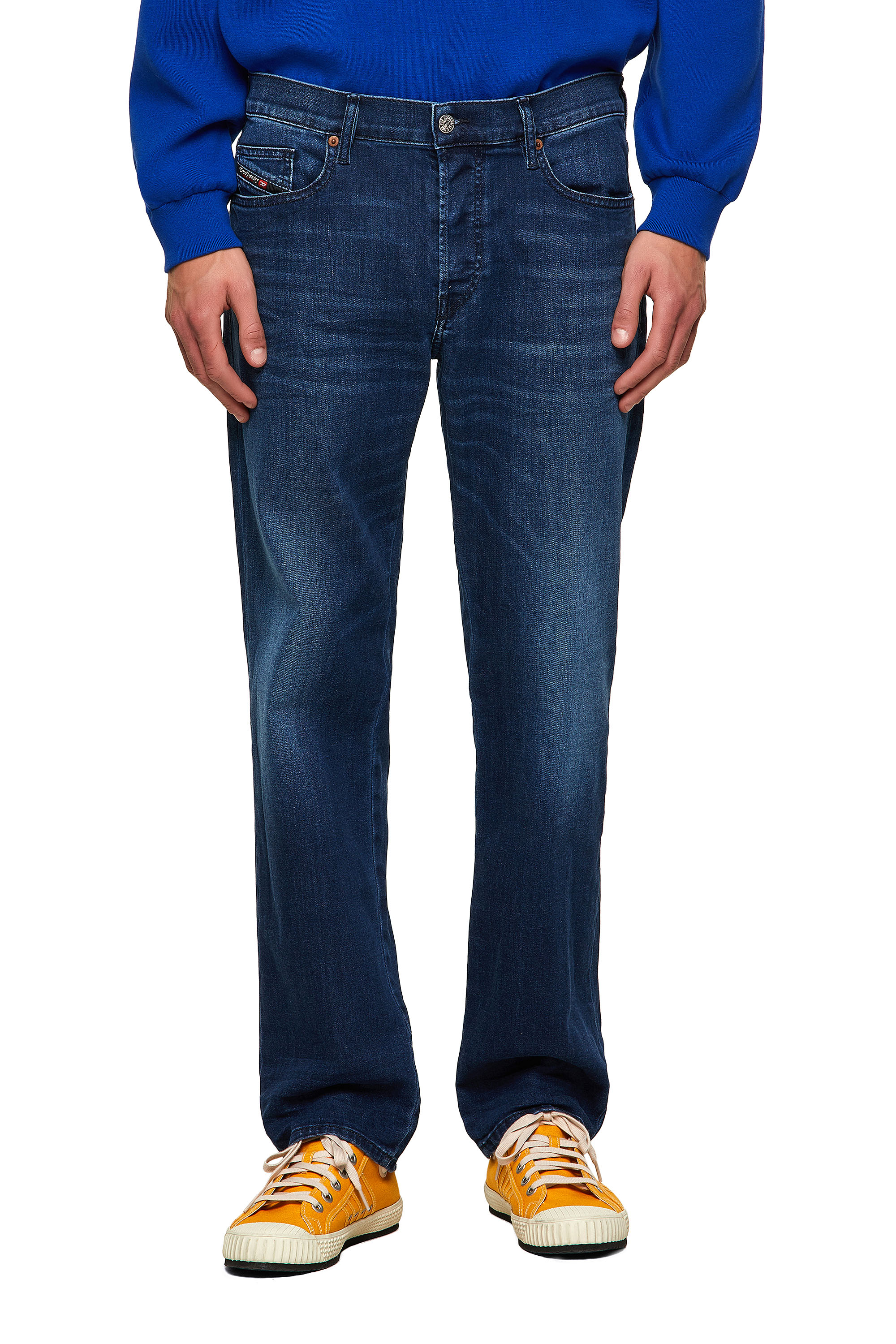 Diesel - D-Mihtry 069SF Straight Jeans, Blu Scuro - Image 1