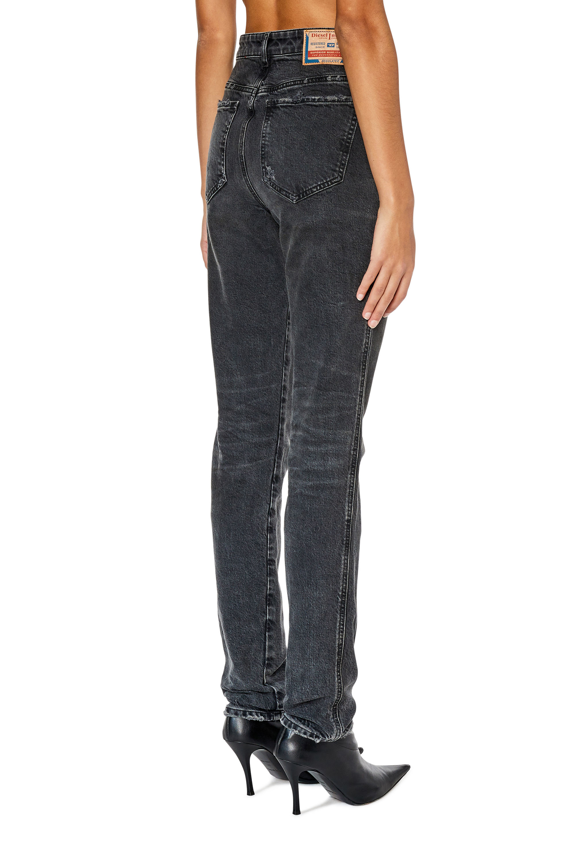 Diesel - 1994 09E78 Straight Jeans, Nero/Grigio scuro - Image 2