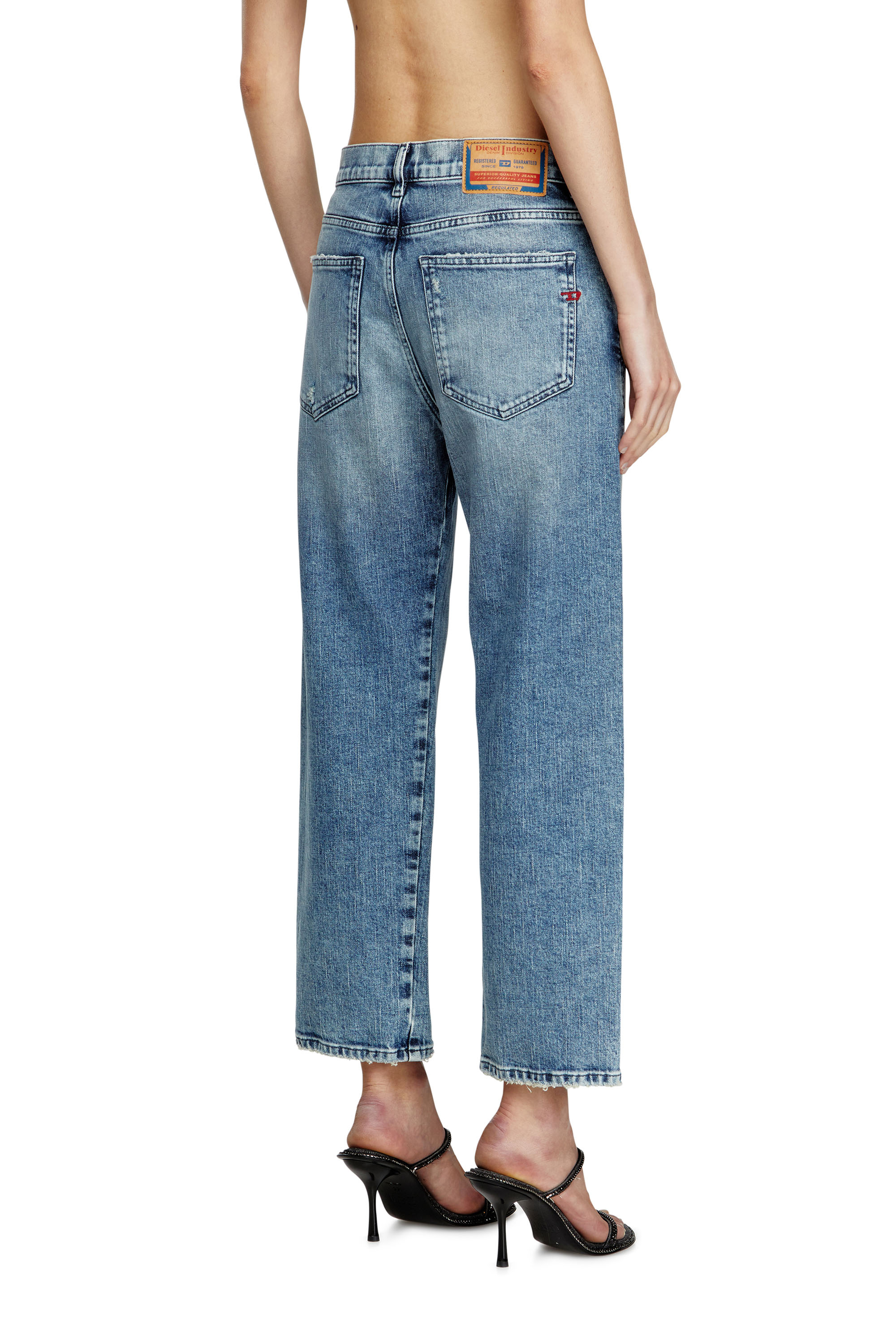 Diesel - Regular Jeans 2016 D-Air 09L34 Donna, Blu Chiaro - Image 4