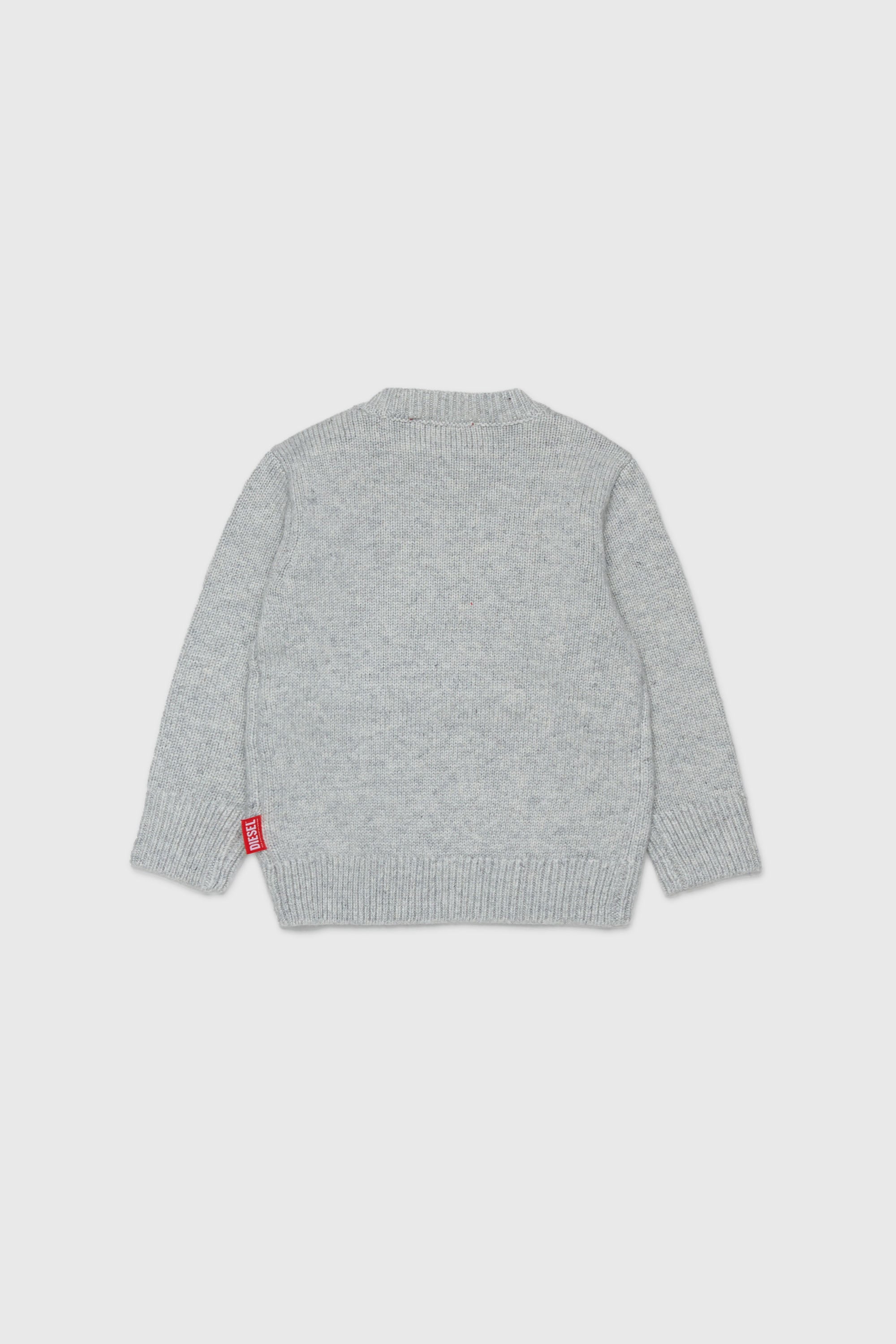 Diesel - KOMYB, Maglia in cachemire con grande Oval D Uomo in Grigio - 2