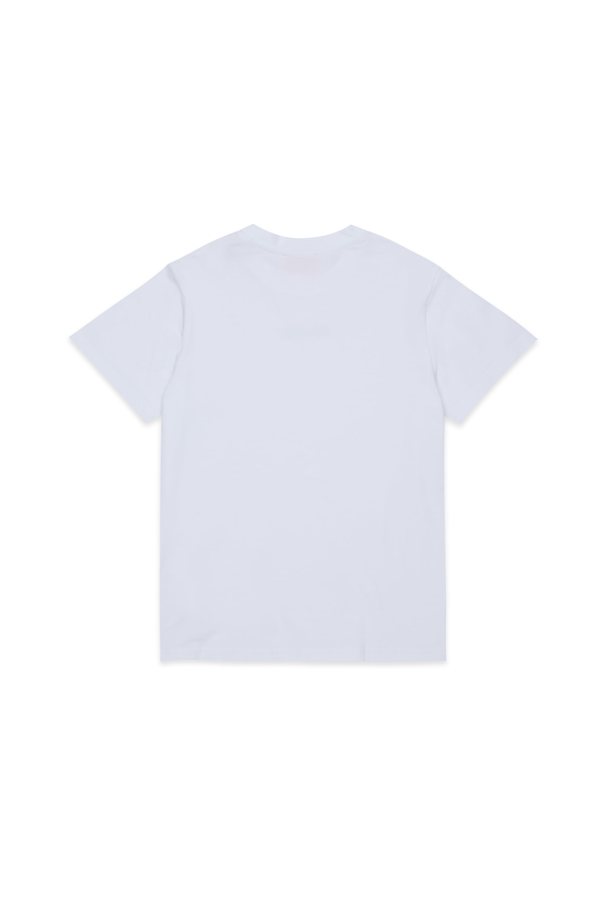 Diesel - UTTER, T-shirt in cotone stretch con stampa logo Uomo in Bianco - 2