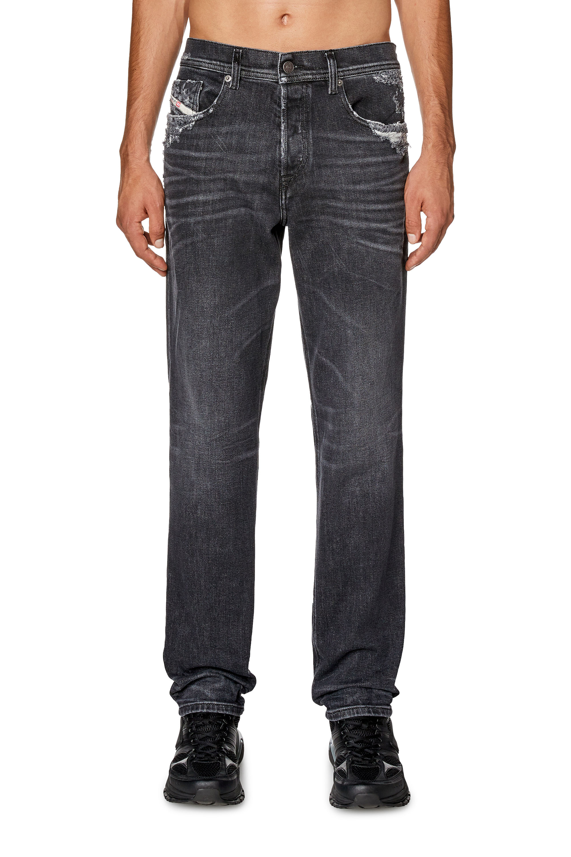 Diesel - Tapered Jeans 2023 D-Finitive 09G23, Nero/Grigio scuro - Image 2