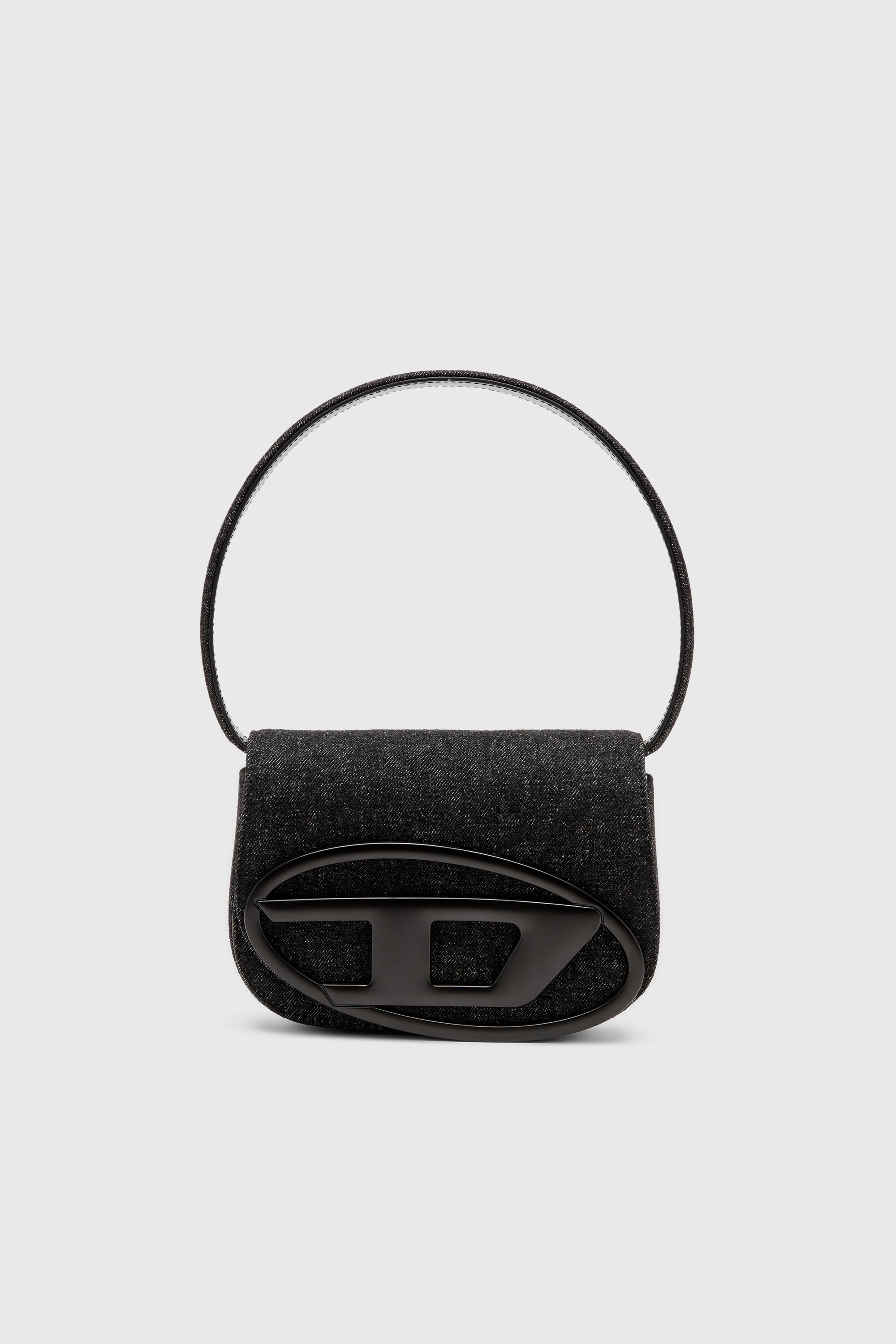 Diesel - 1DR, 1DR-Iconica borsa a spalla in denim lavato Donna in Nero - 1