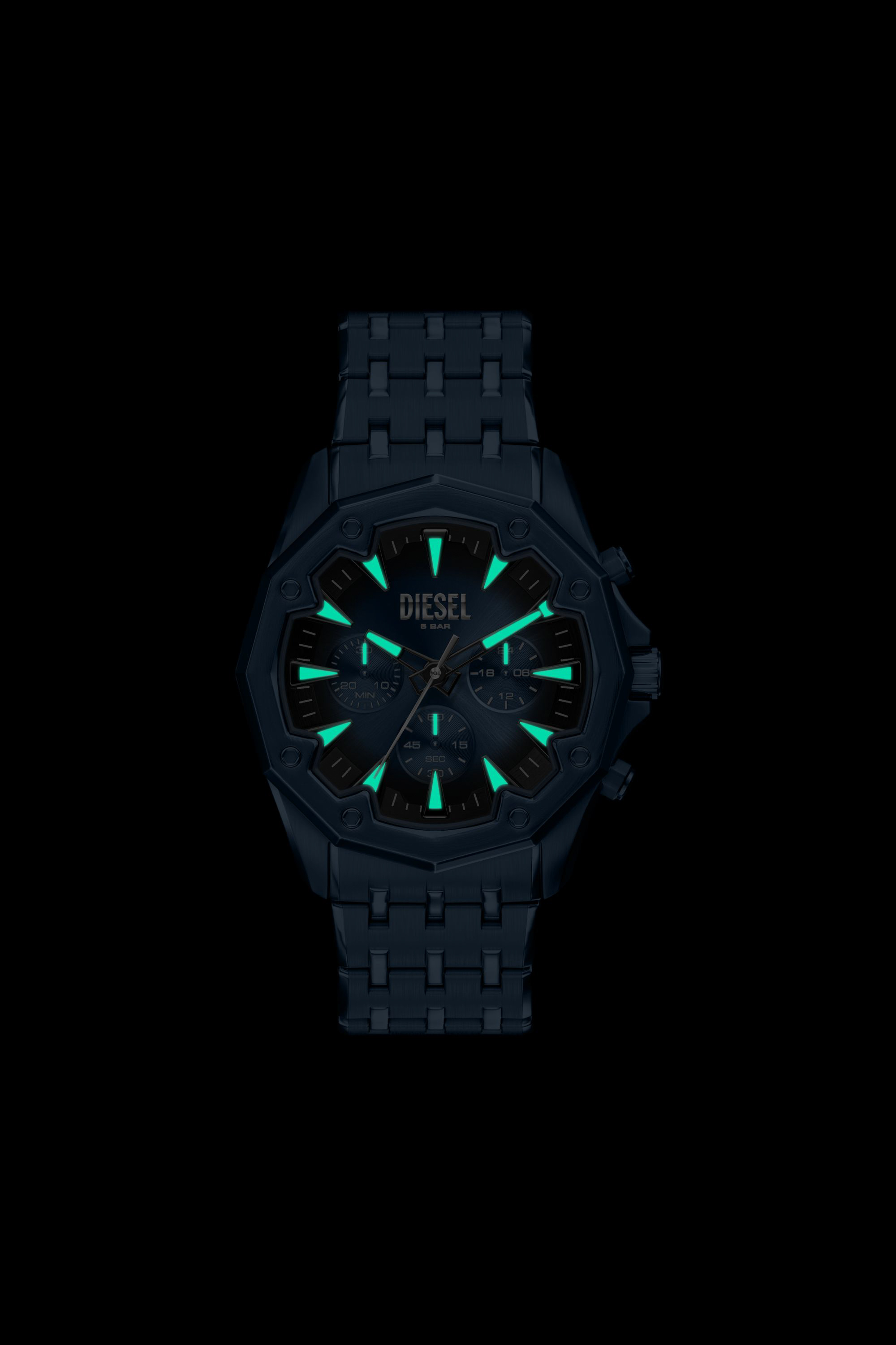 Diesel - DZ4705 WATCH, Orologio Stinger in acciaio inox blu Uomo in Blu - 6