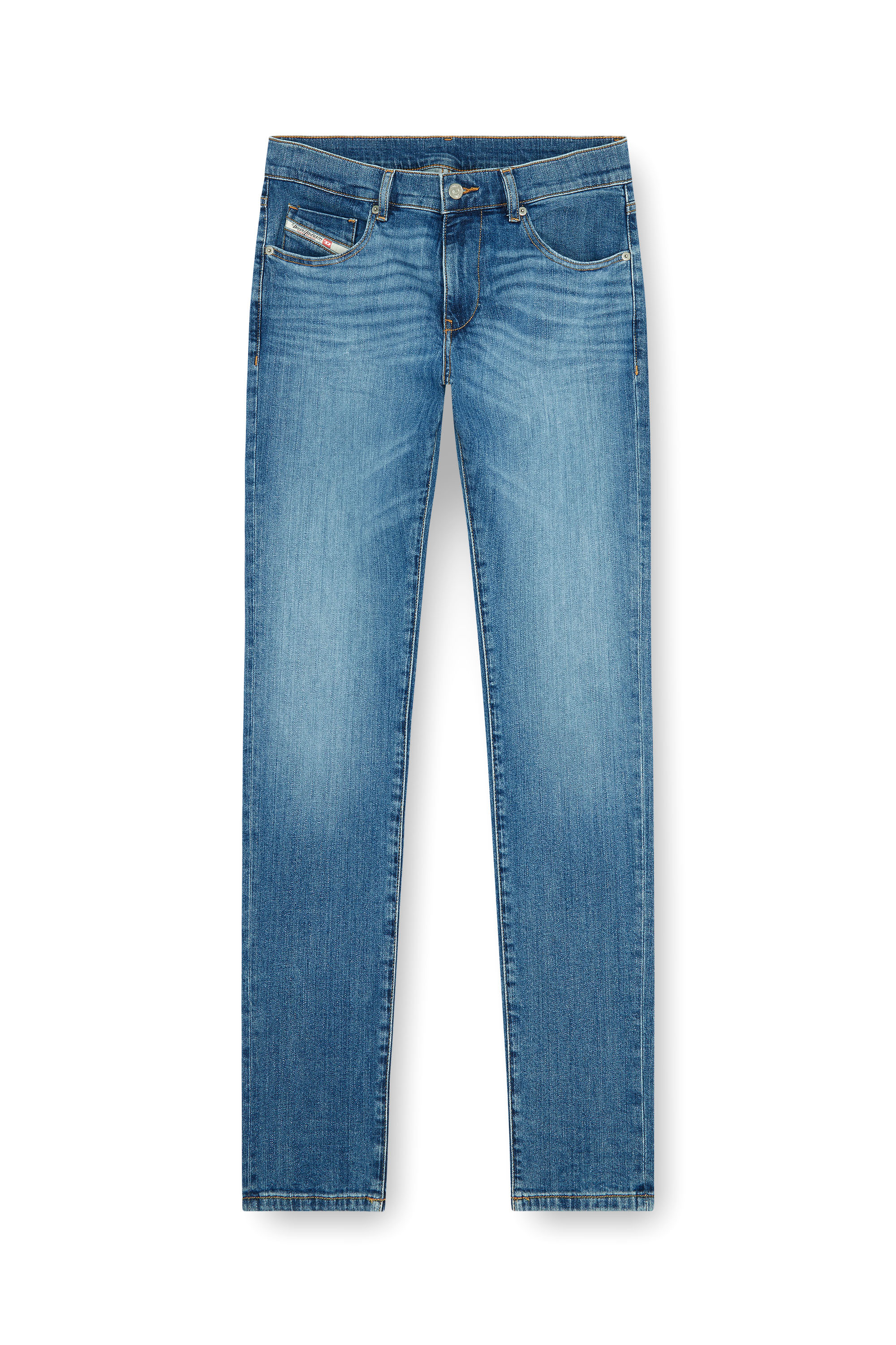 Diesel - Slim Jeans 2019 D-Strukt 0KIAL Uomo, Blu Chiaro - Image 3