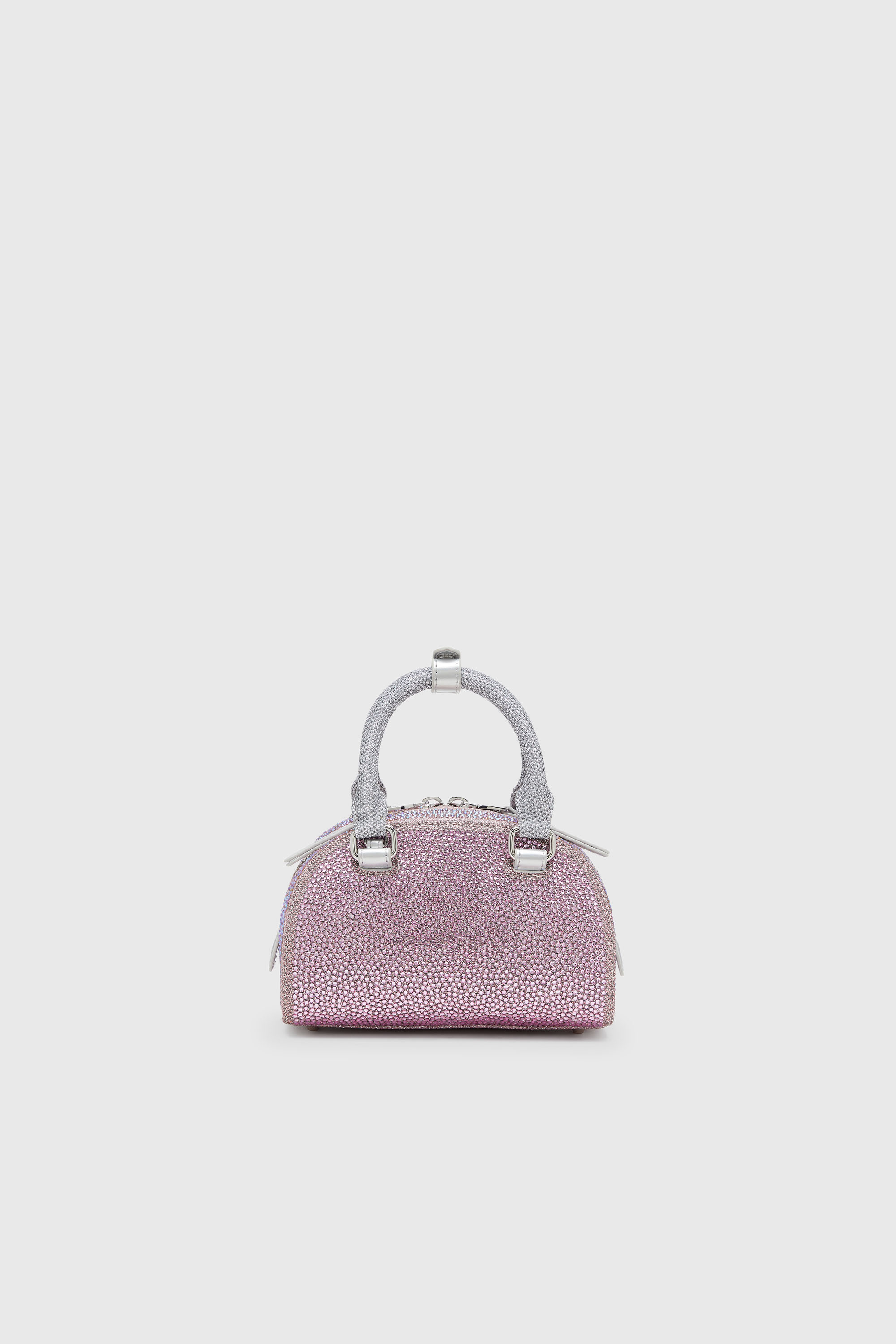 Diesel - 1DR DOME CROSSBODY, 1DR Dome - Borsa bowling piccola in crystal lurex Donna in Rosa - 2