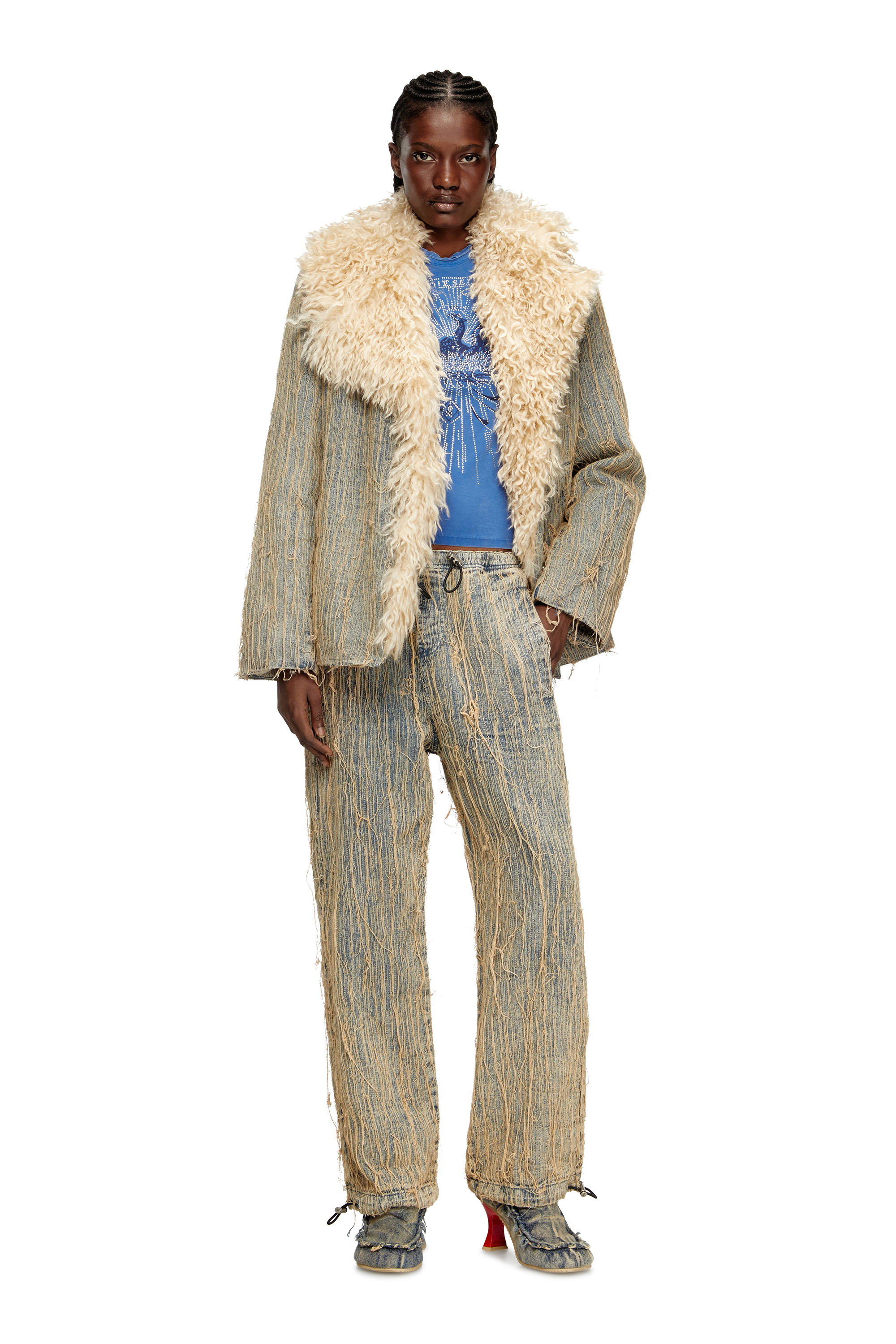 Diesel - Relaxed Jeans D-Martial 0CMBZ Unisex, Blu medio - Image 1