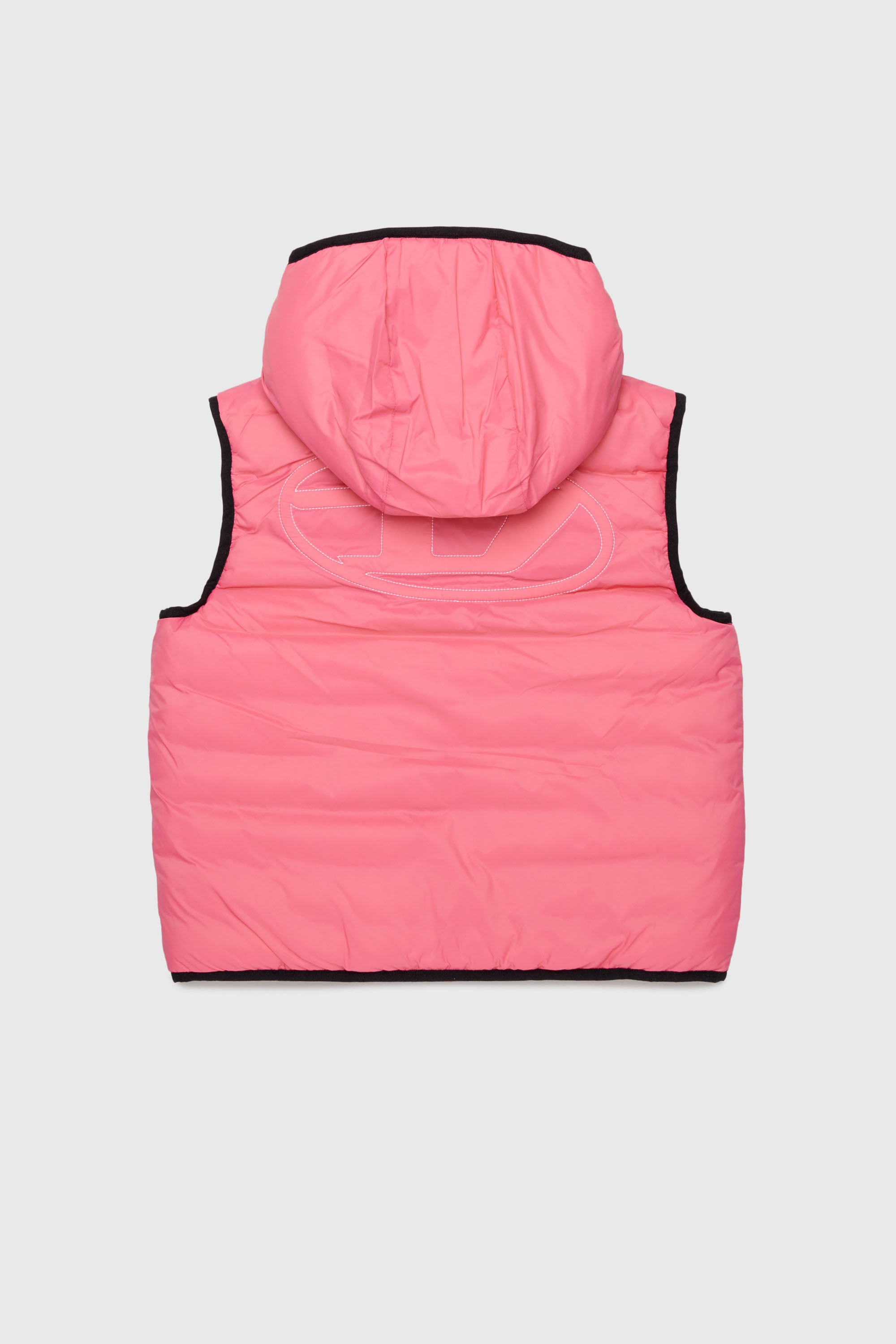 Diesel - JOSIP, Gilet con cappuccio in nylon imbottito Unisex in Rosa - 2