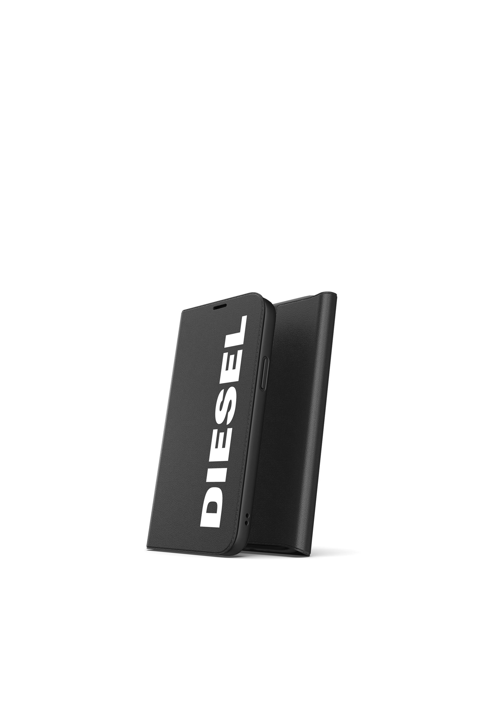 Diesel - 42486 BOOKLET CASE, Custodia a portafoglio per iPhone 12/12 Pro Unisex in Nero - 3