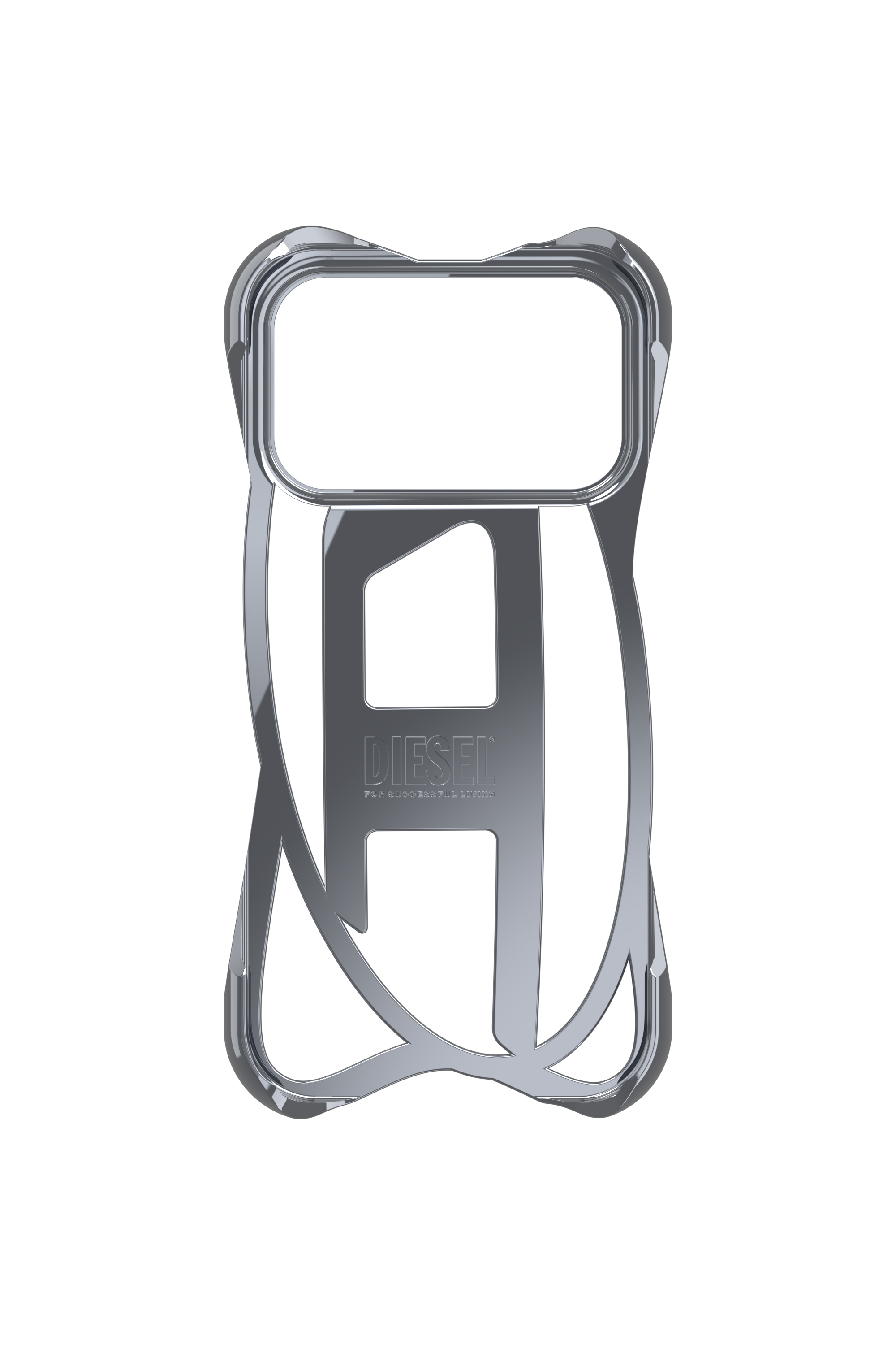 Diesel - 60445  D FRAME CASE, Custodia Caged D lucida per iPhone 17 Pro Unisex in Grigio - 4