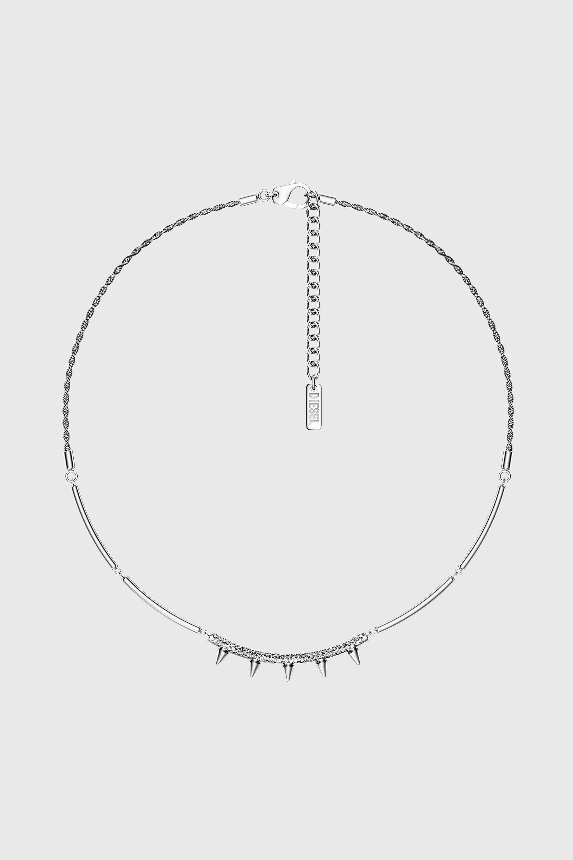 Diesel - DX1724040, Unisex's Stainless Steel Chain Necklace in Silver - 1
