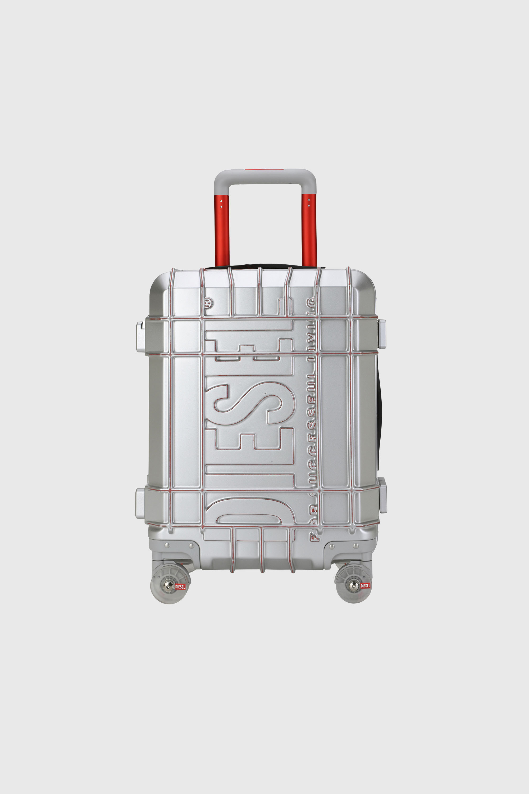 Diesel - DIESEL PC STRONG IMAGE TROLLEY- DSL003, Valigia resistente taglia S Unisex in Argento - 1