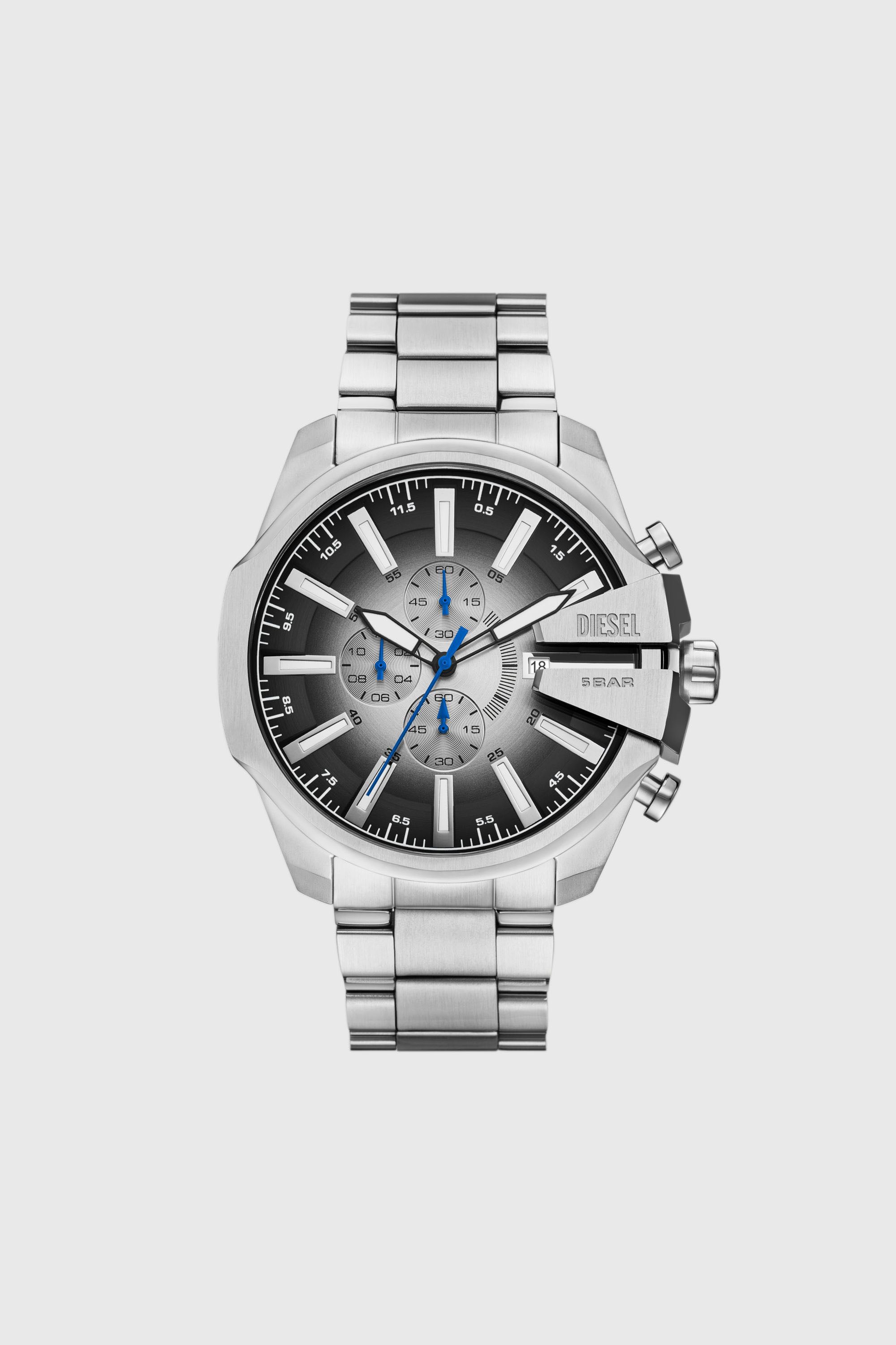 Diesel - DZ4686 WATCH, Orologio Mega Chief Slim in acciaio inossidabile Uomo in Argento - 1