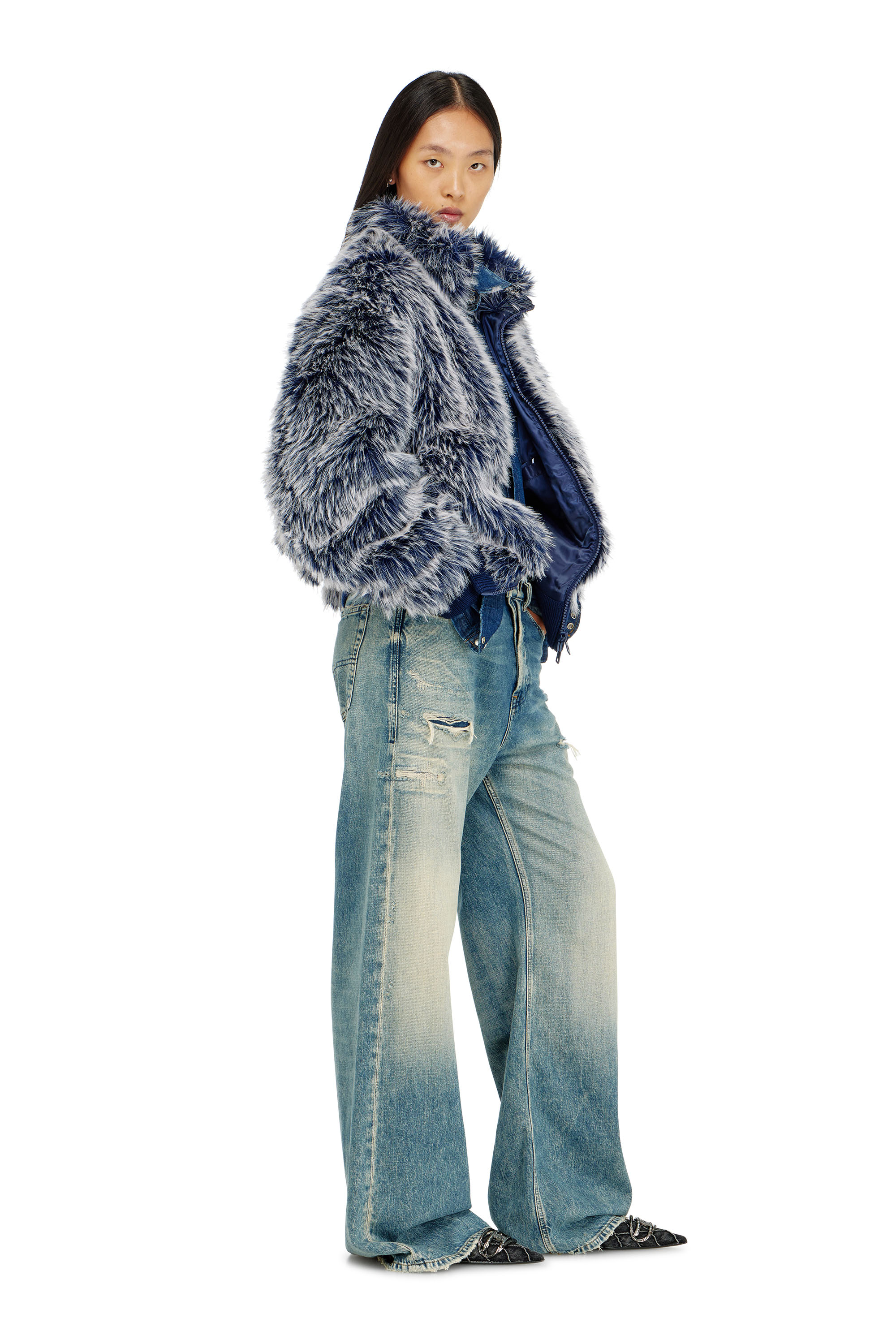 Diesel - Relaxed Jeans 1996 D-Sire 09P62 Donna, Blu medio - Image 2