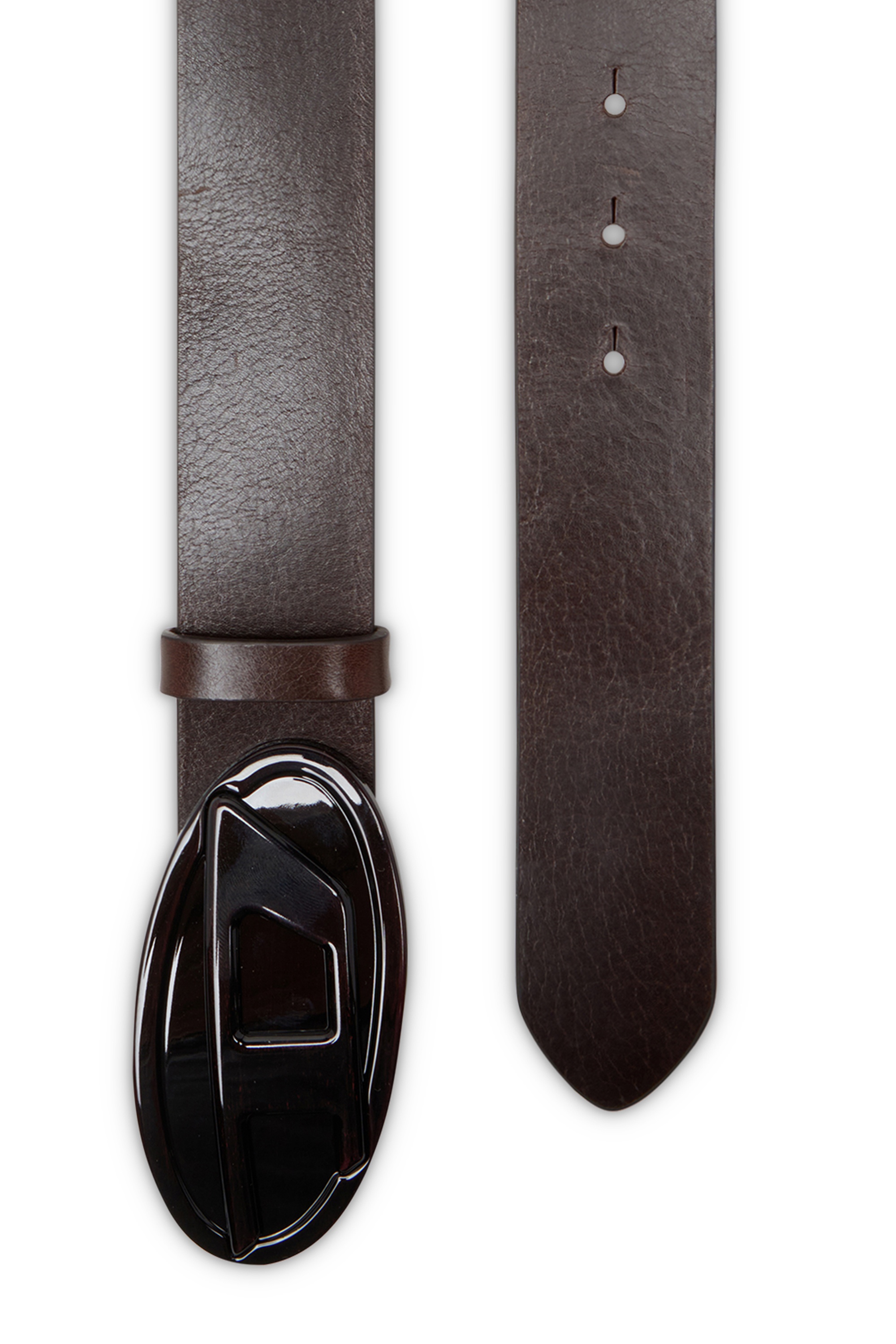 Diesel - B-1DR 2.0, Cintura 4 cm in pelle con Oval D lucido Donna in Marrone - 2