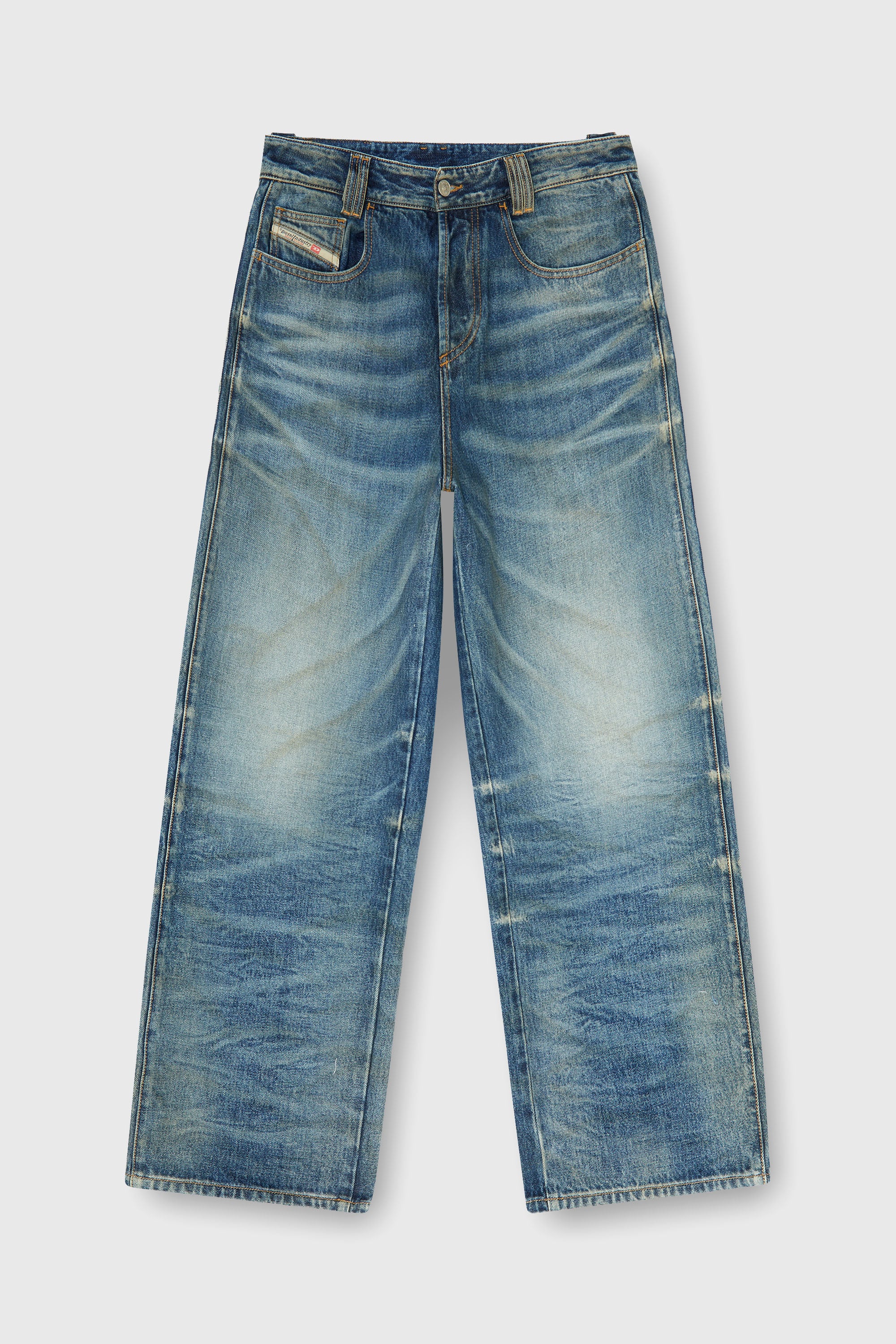 Diesel - Relaxed Jeans 1982 D-Hakou 007GC Unisex, Blu medio - Image 2