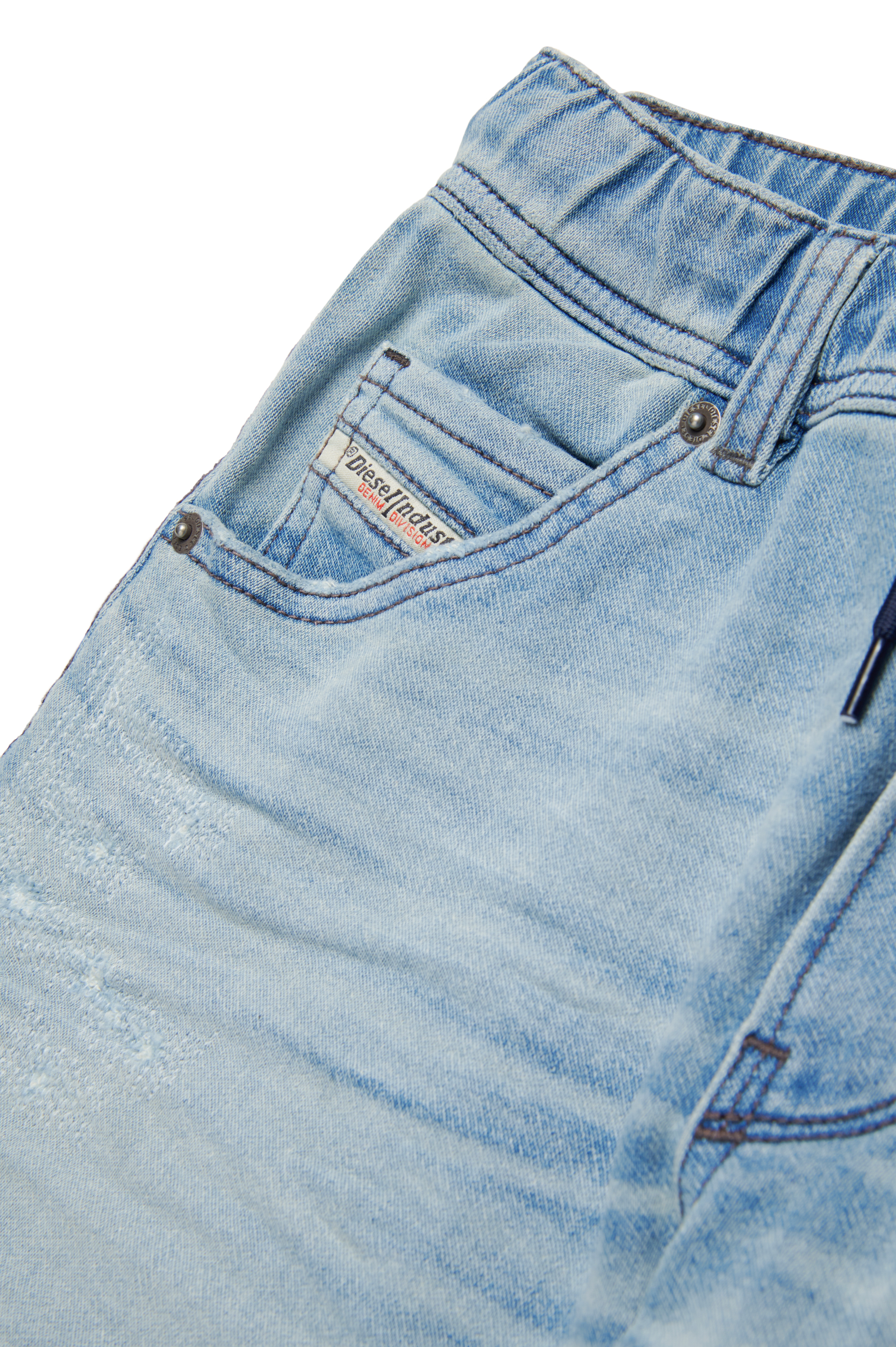 Diesel - KROOLEY-NE-J SH JJJ, Shorts Krooley in JoggJeans stonewashed Uomo in Blu - 4