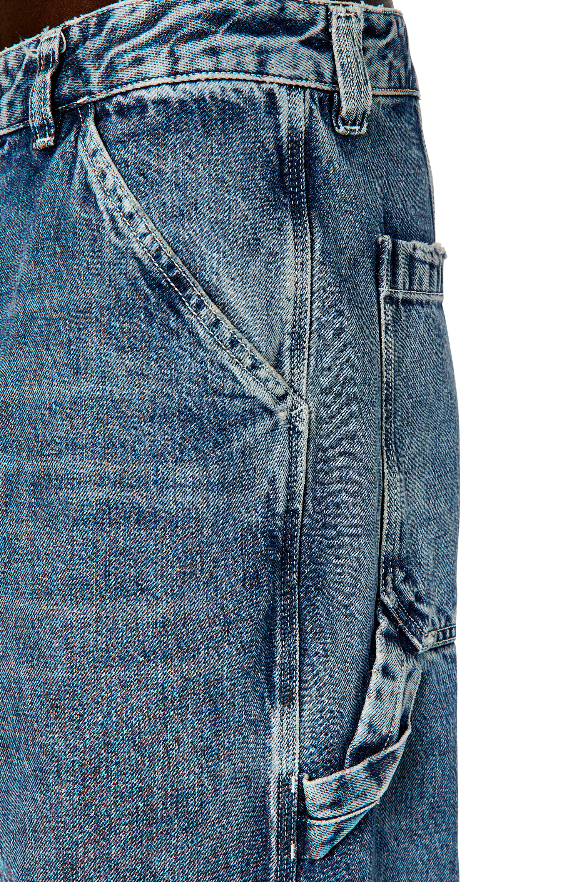 Diesel - D-Livery 007M3 Straight Jeans, Blu medio - Image 3