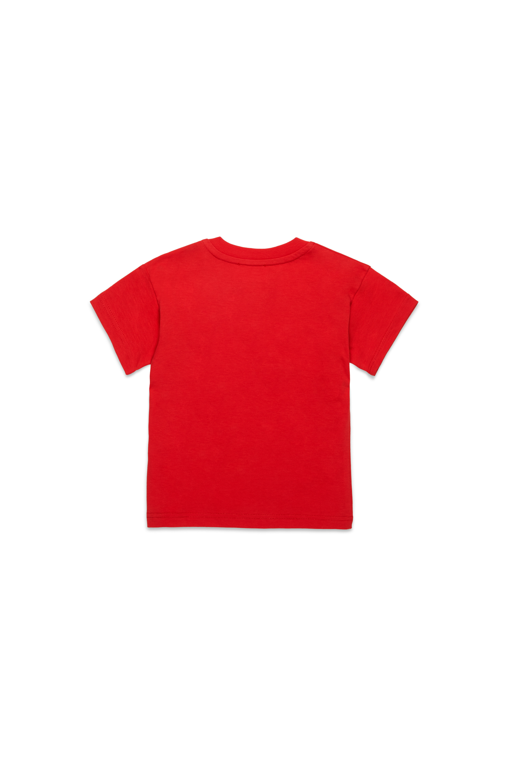 Diesel - TDIEGORL6MAB, T-shirt con logo sbavato Unisex in Rosso - 2