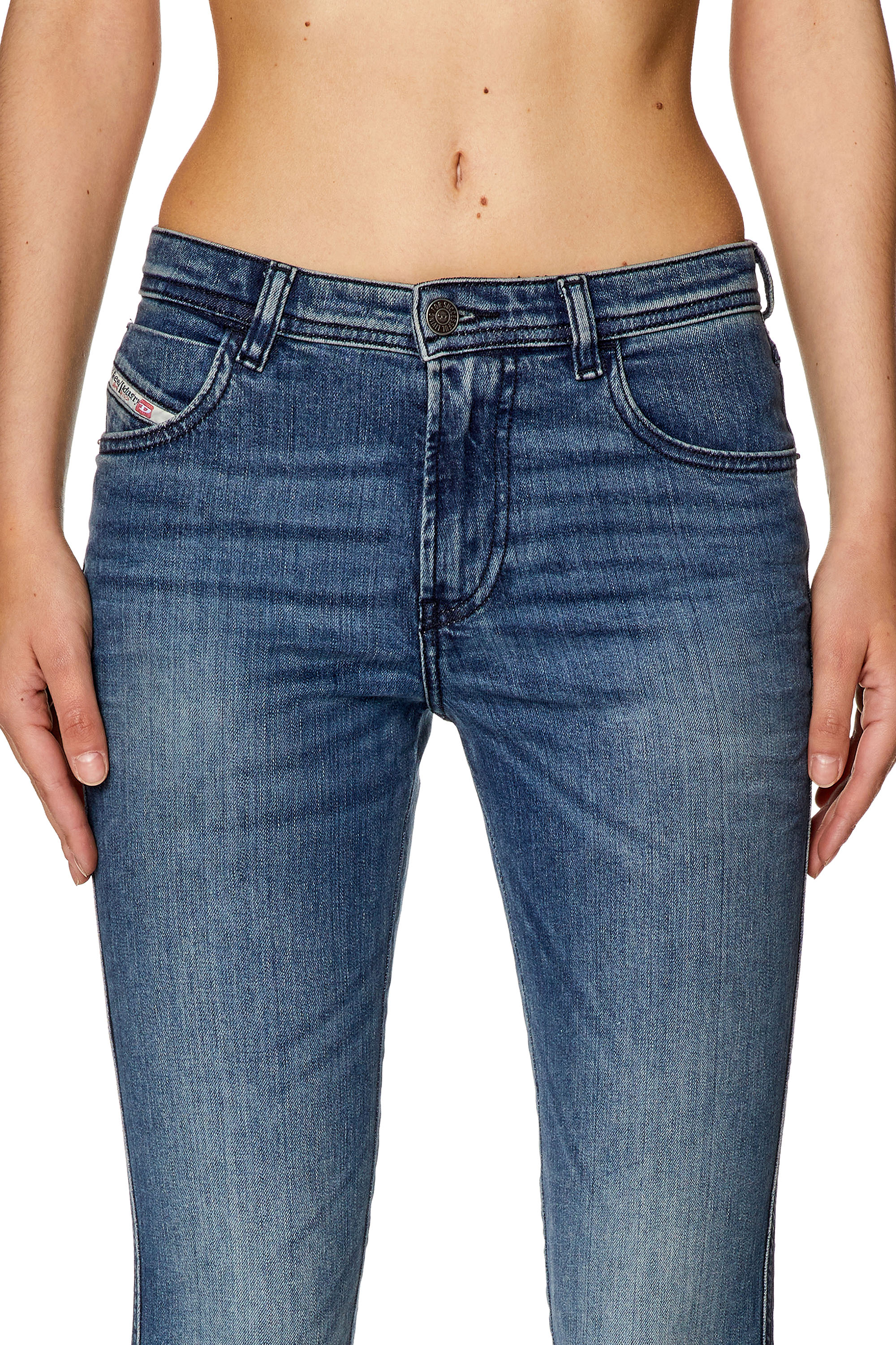 Diesel - Skinny Jeans 2015 Babhila 0LICM, Blu medio - Image 3