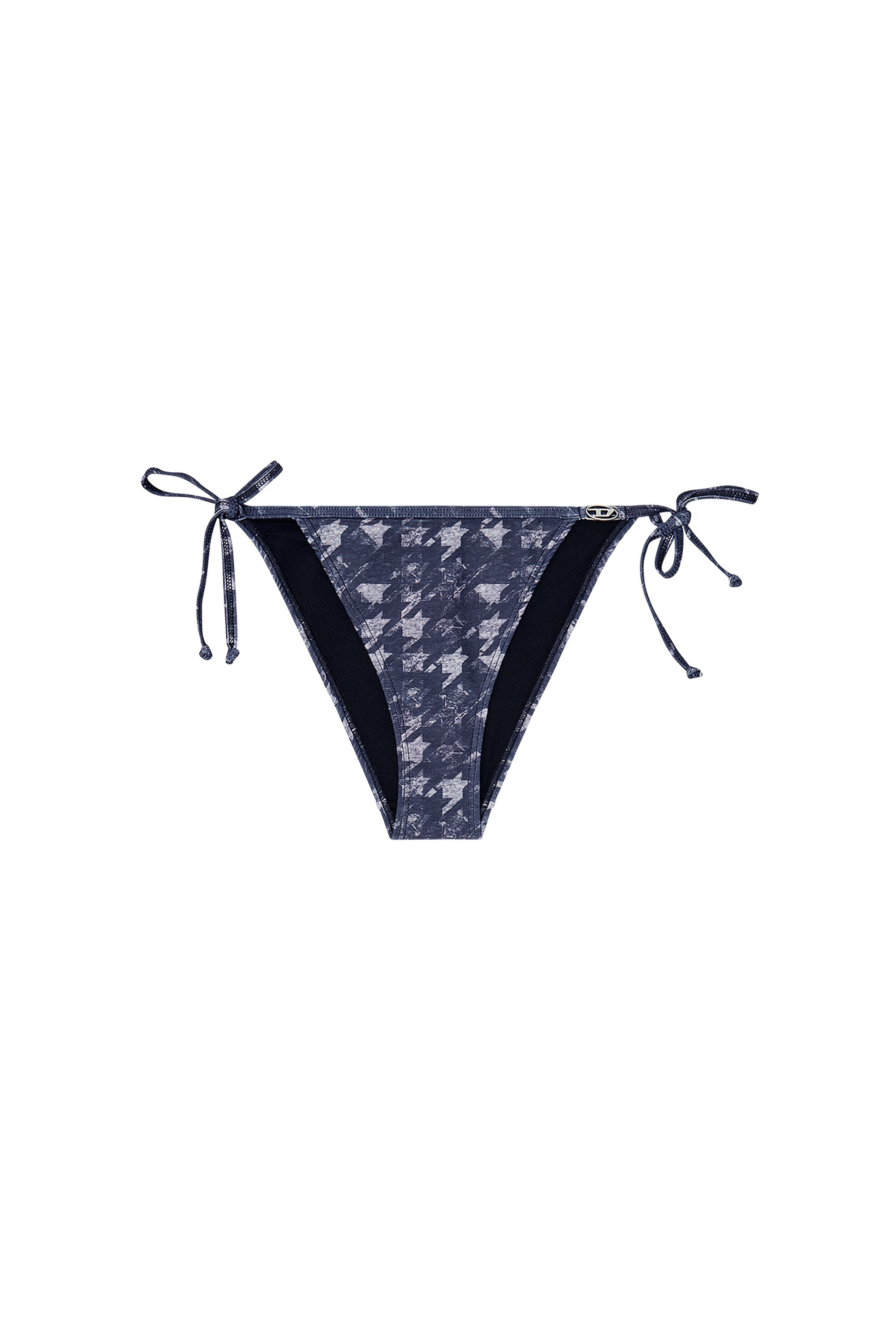 Diesel - BRIGITTES-DNM, Slip bikini pied-de-poule con laccetti laterali Donna in ToBeDefined - 3