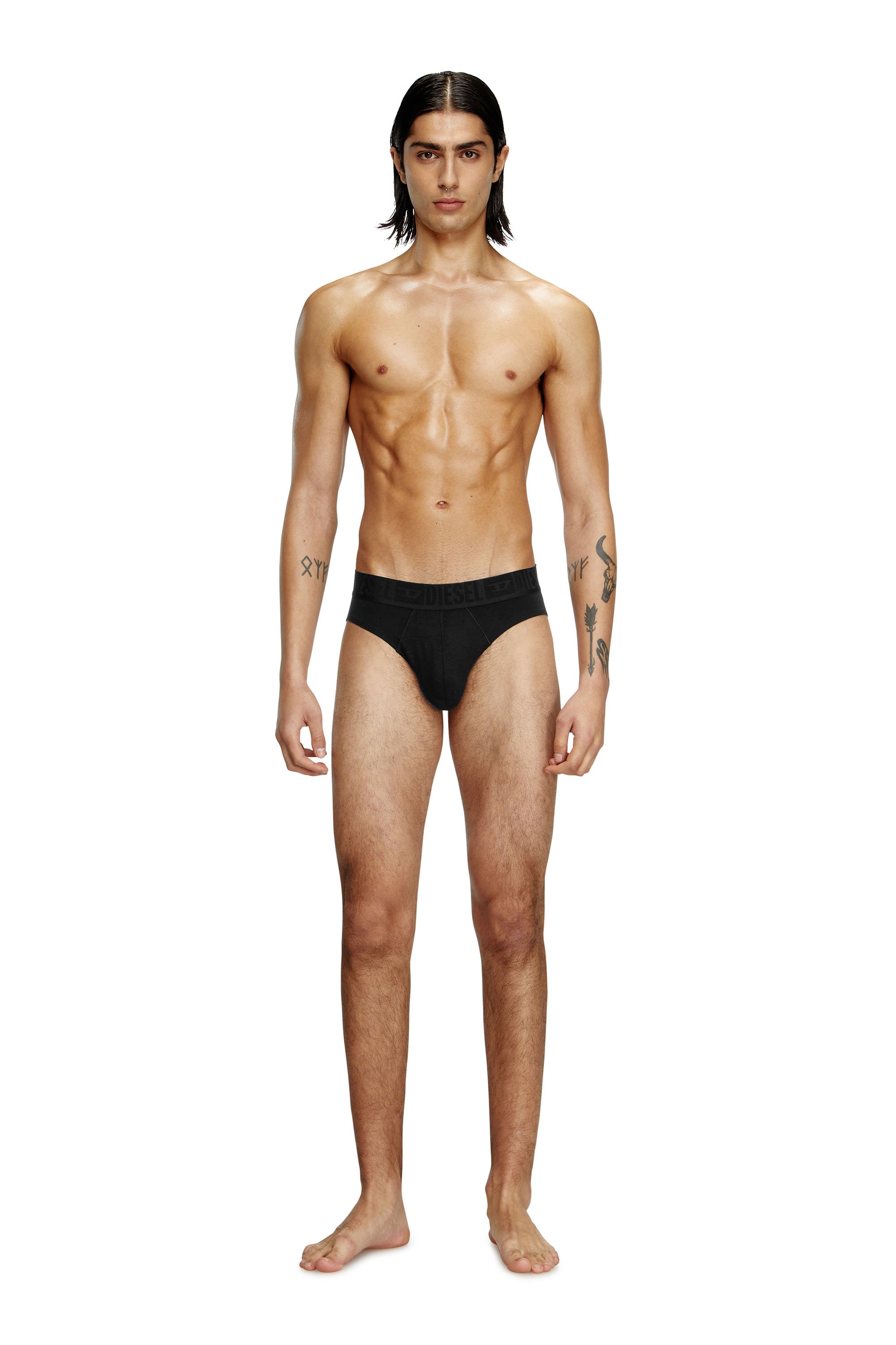 Diesel - ROY-D-MONO-3PACK, Set da tre paia di boxer Uomo in Nero - 3