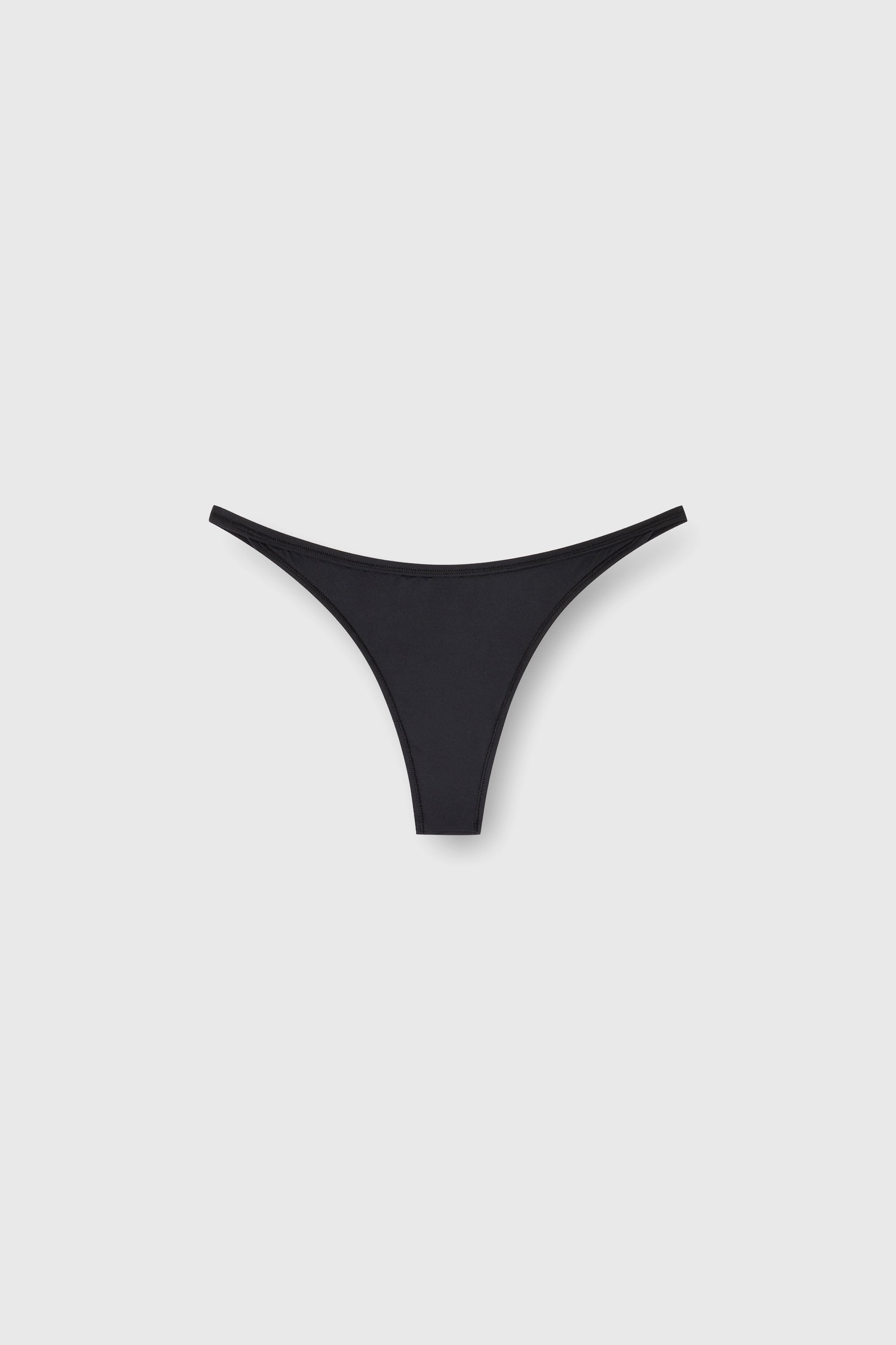 Diesel - ADRIENNE-UTLT, Perizoma in nylon con dettaglio metallico Oval D Donna in Nero - 2