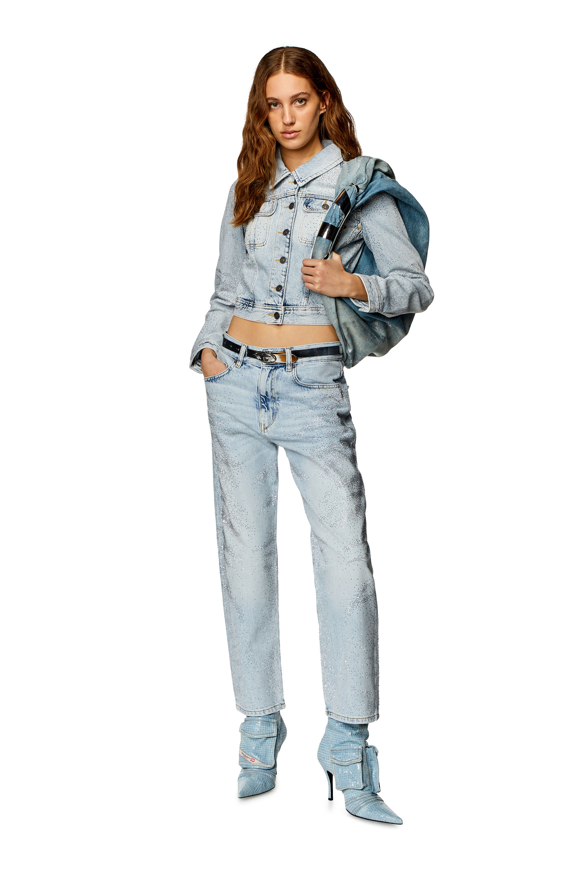 Diesel - Boyfriend Jeans 2016 D-Air 09I86, Blu Chiaro - Image 1