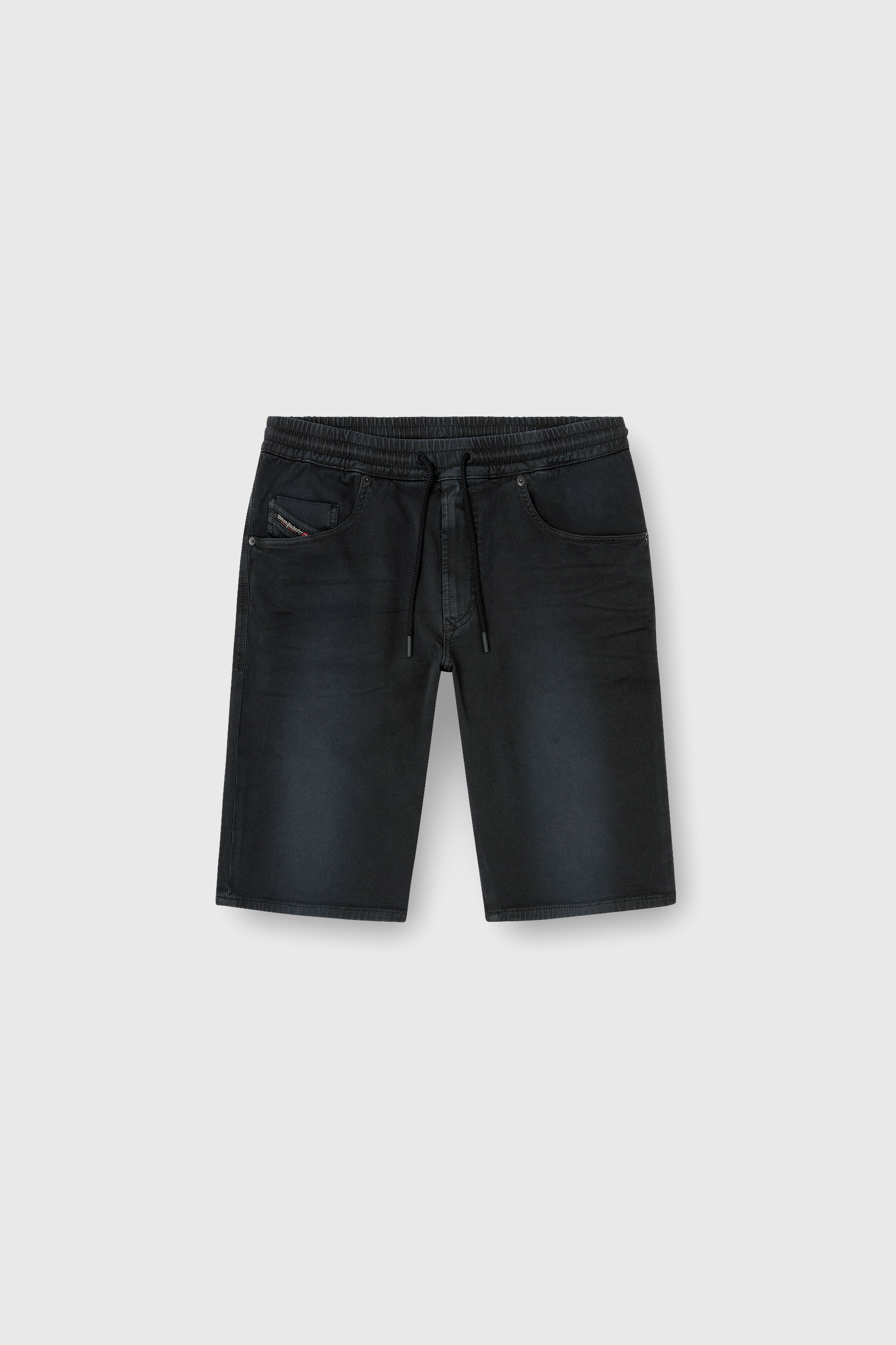 Diesel - 2033 D-KROOLEY-SHORT JOGG, Shorts chino in JoggJeans Uomo in Nero - 2