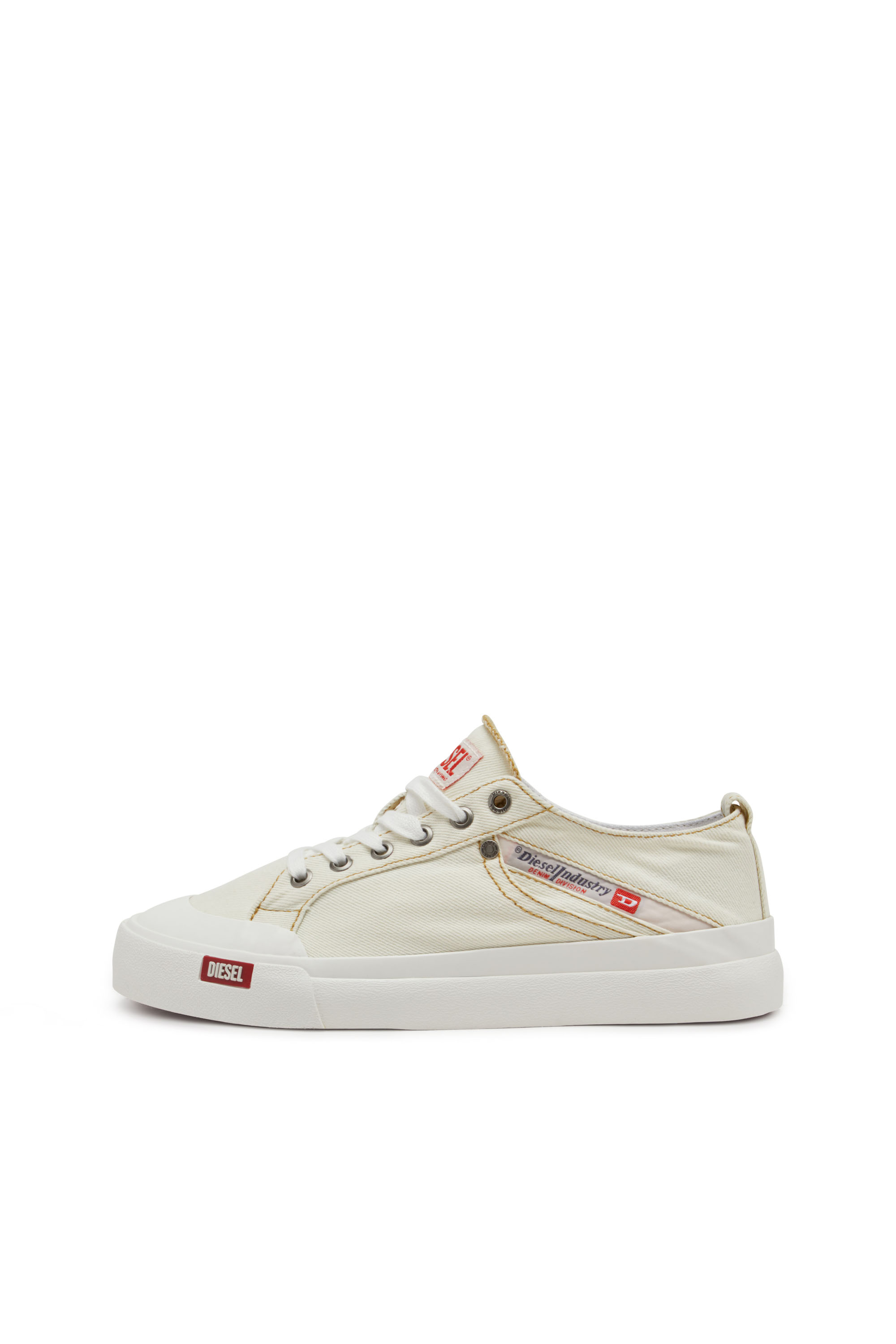 S-ATHOS NMD LOW W, White Diesel - S-ATHOS NMD LOW W, Woman's S-Athos-Denim sneakers with pocket detail in White - 7