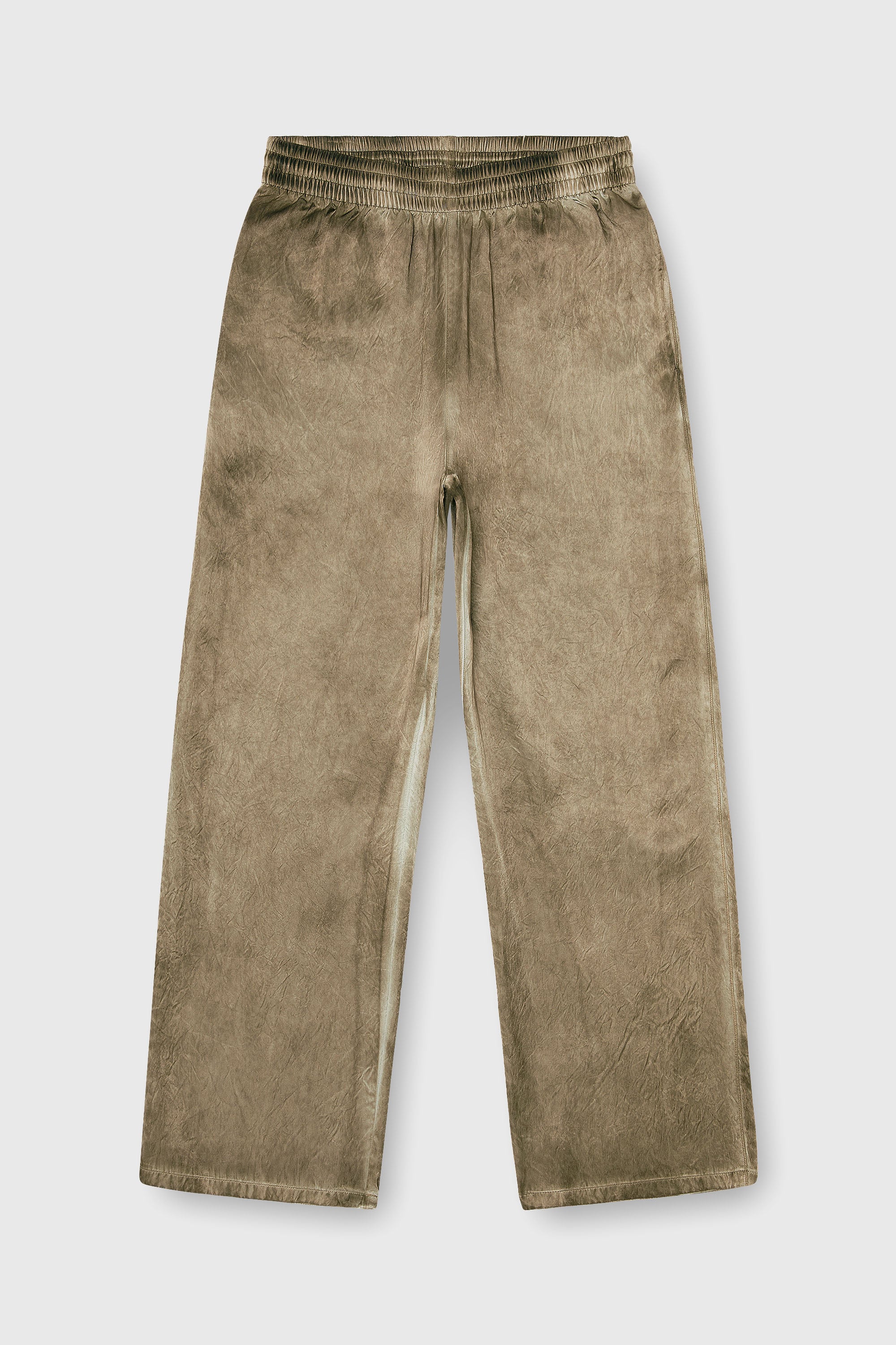 Diesel - P-THECK-AGCT, Pantaloni in raso stropicciato Uomo in Marrone - 2