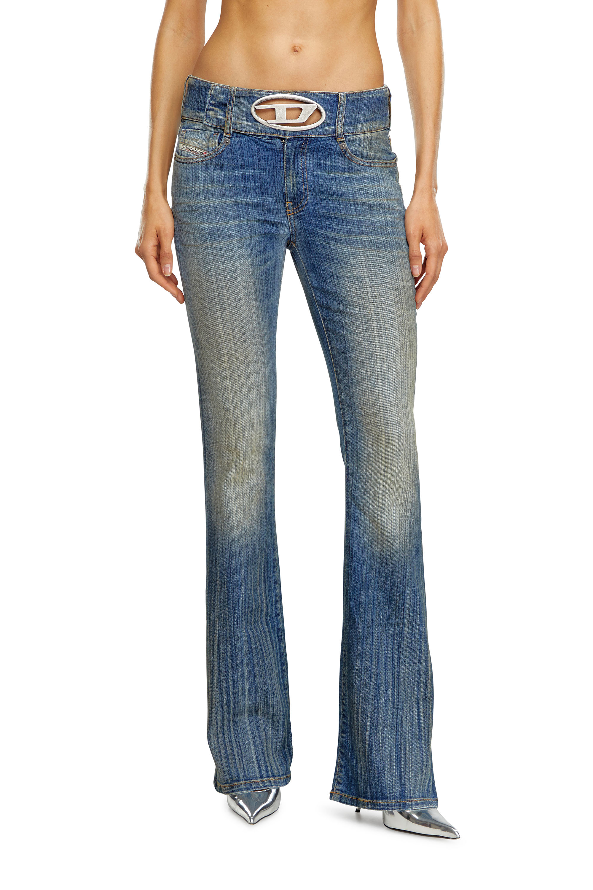 Diesel - Bootcut and Flare Jeans D-Propol 0CBCX, Blu medio - Image 1