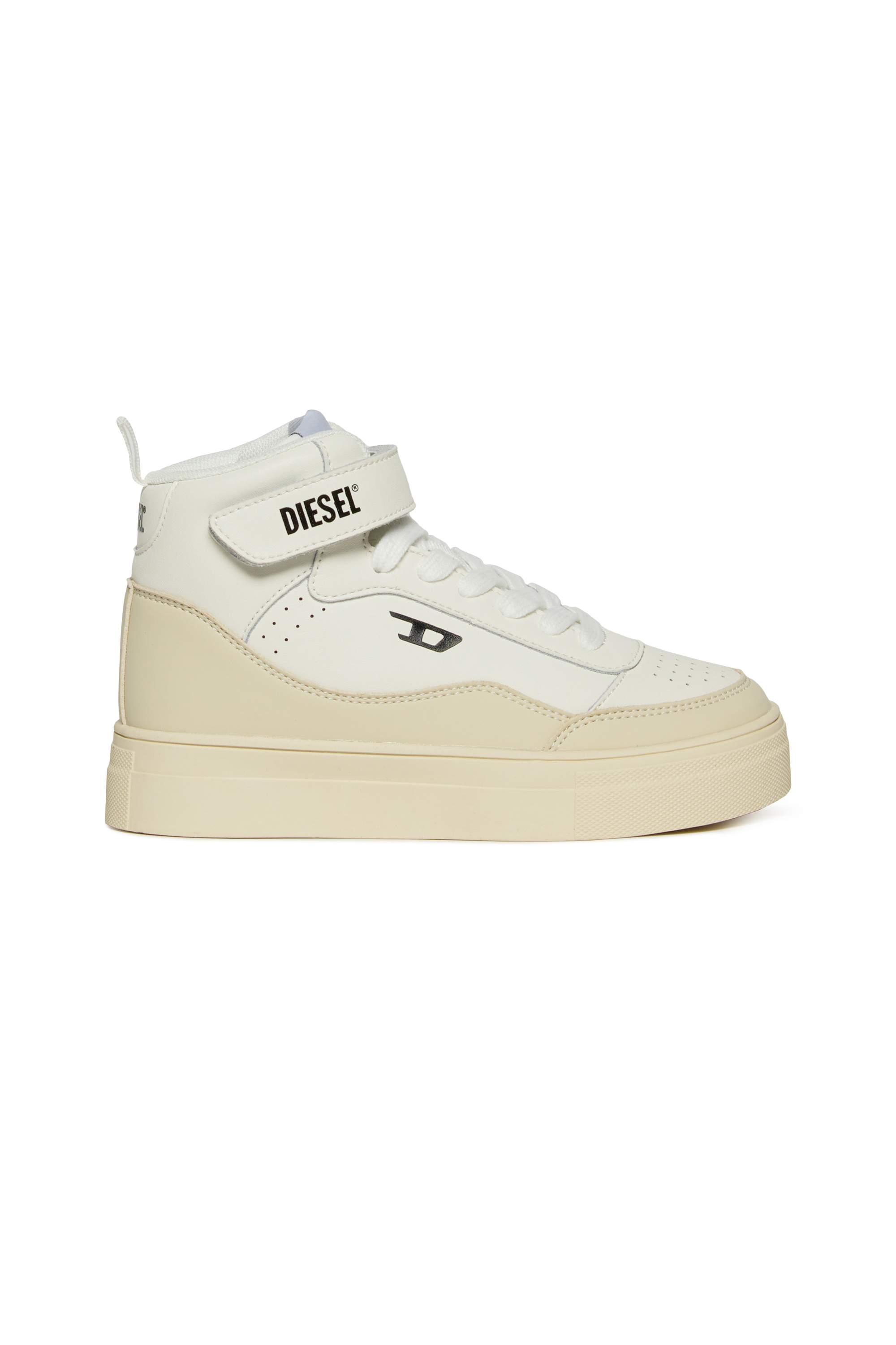 Diesel - S-TRACKER D, S-Tracker D - Sneakers in pelle con lacci e strap Unisex in Bianco - 1