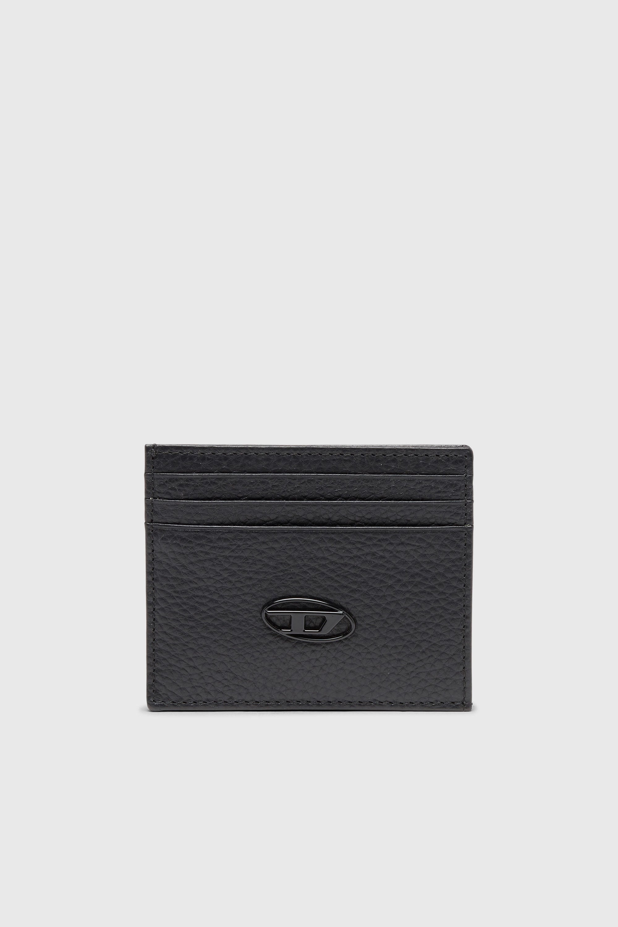 Diesel - CARD CASE, Porta carte in fior di pelle Uomo in Nero - 1
