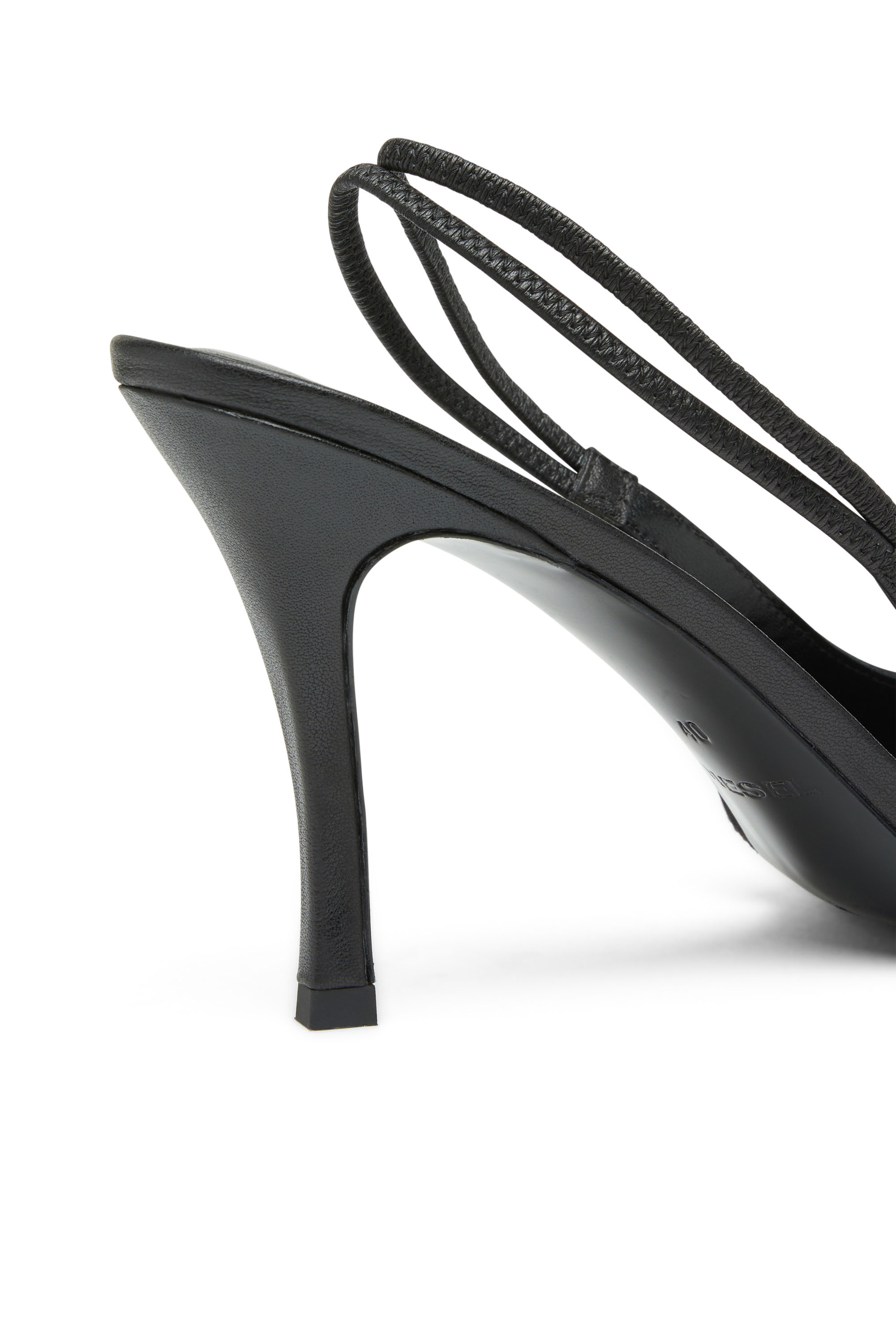 D-VENUS SB, Nero Diesel - D-VENUS SB, D-Venus-Décolleté slingback in nappa Donna in Nero - 4