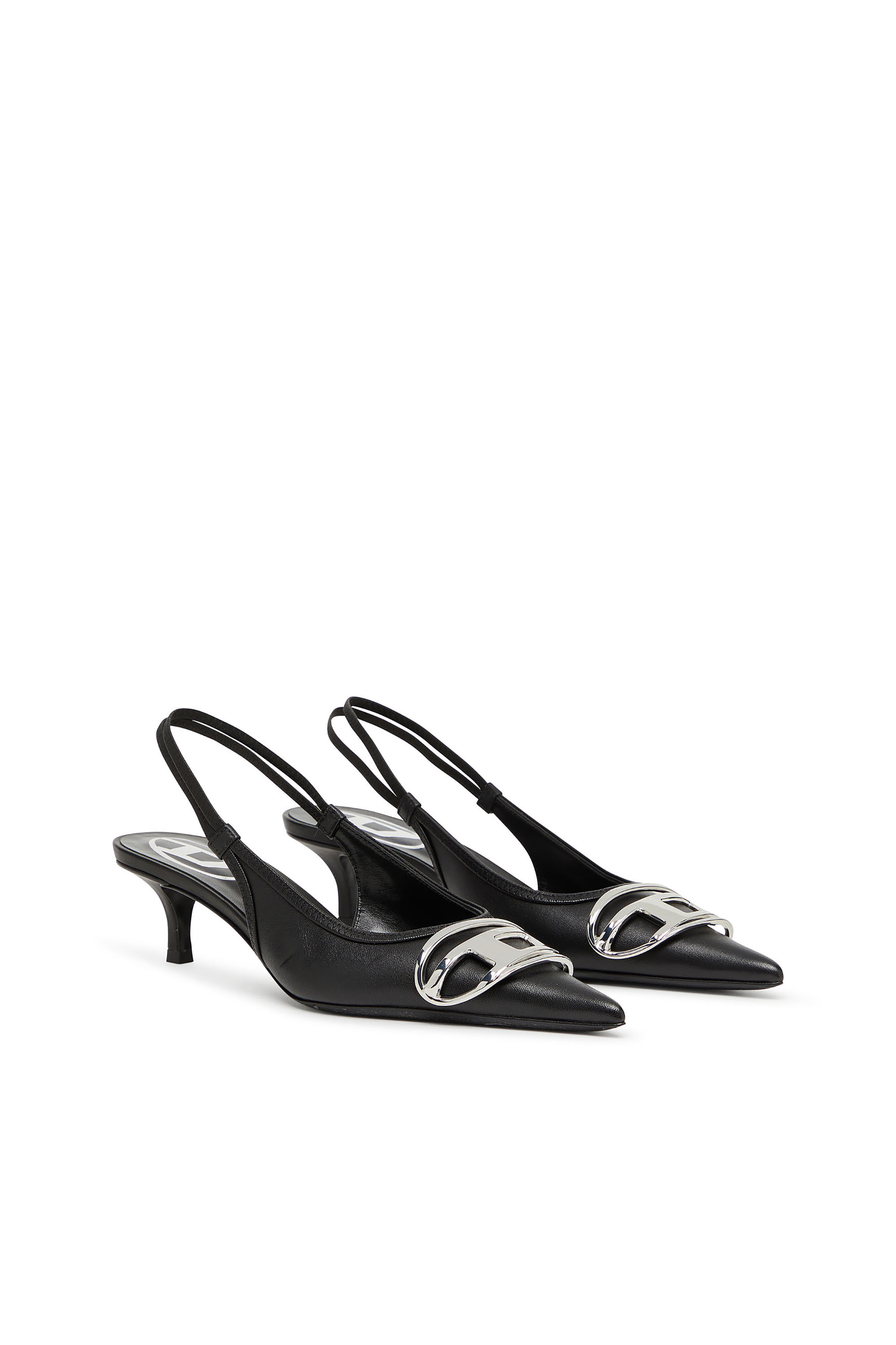 Diesel - D-VENUS SB 40, Pump slingback in nappa Donna in Nero - 2