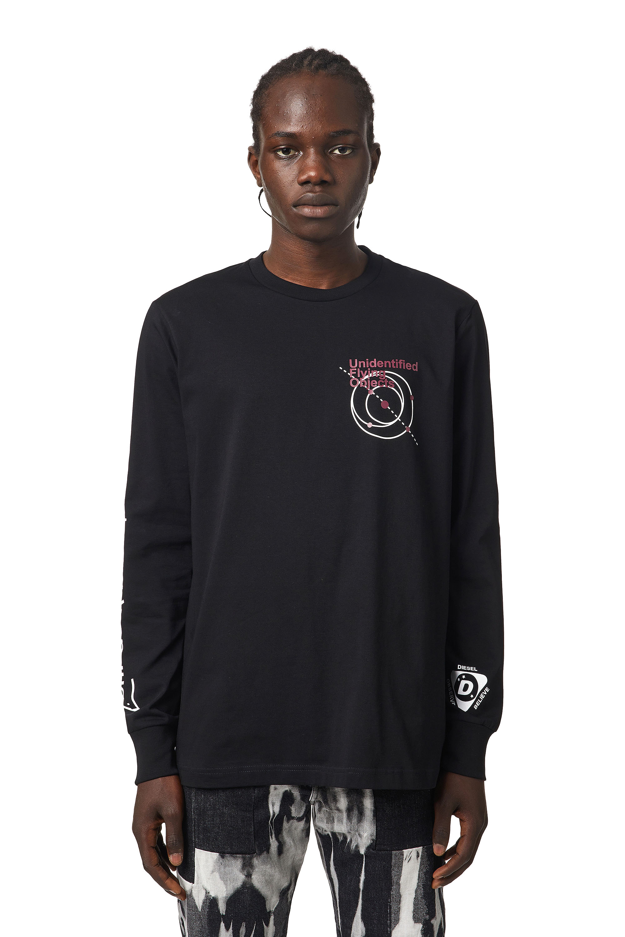 T-JUST-LS-B52, Nero - T-Shirts