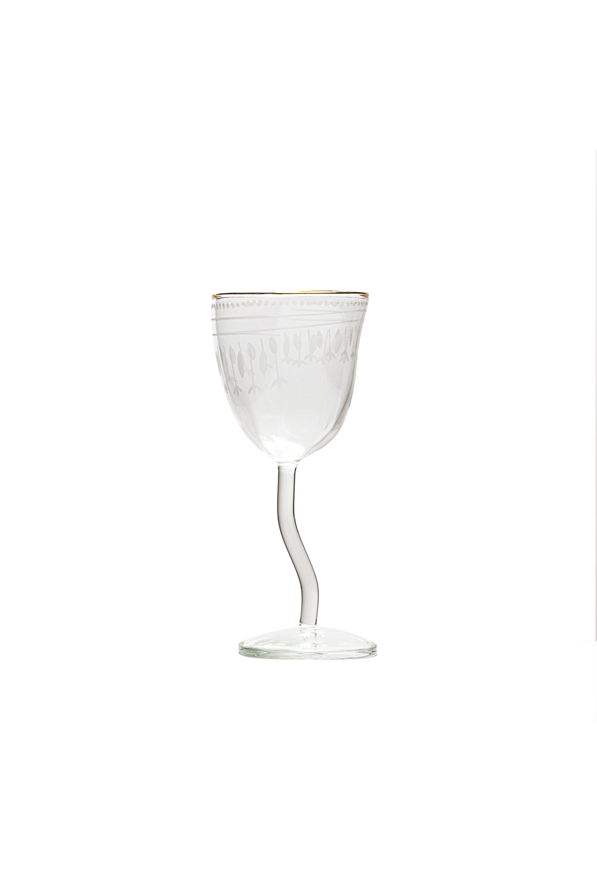 Diesel - 11250 WINE GLASS "CLASSIC ON ACID - TRAD, Calice in vetro Unisex in Bianco - 1