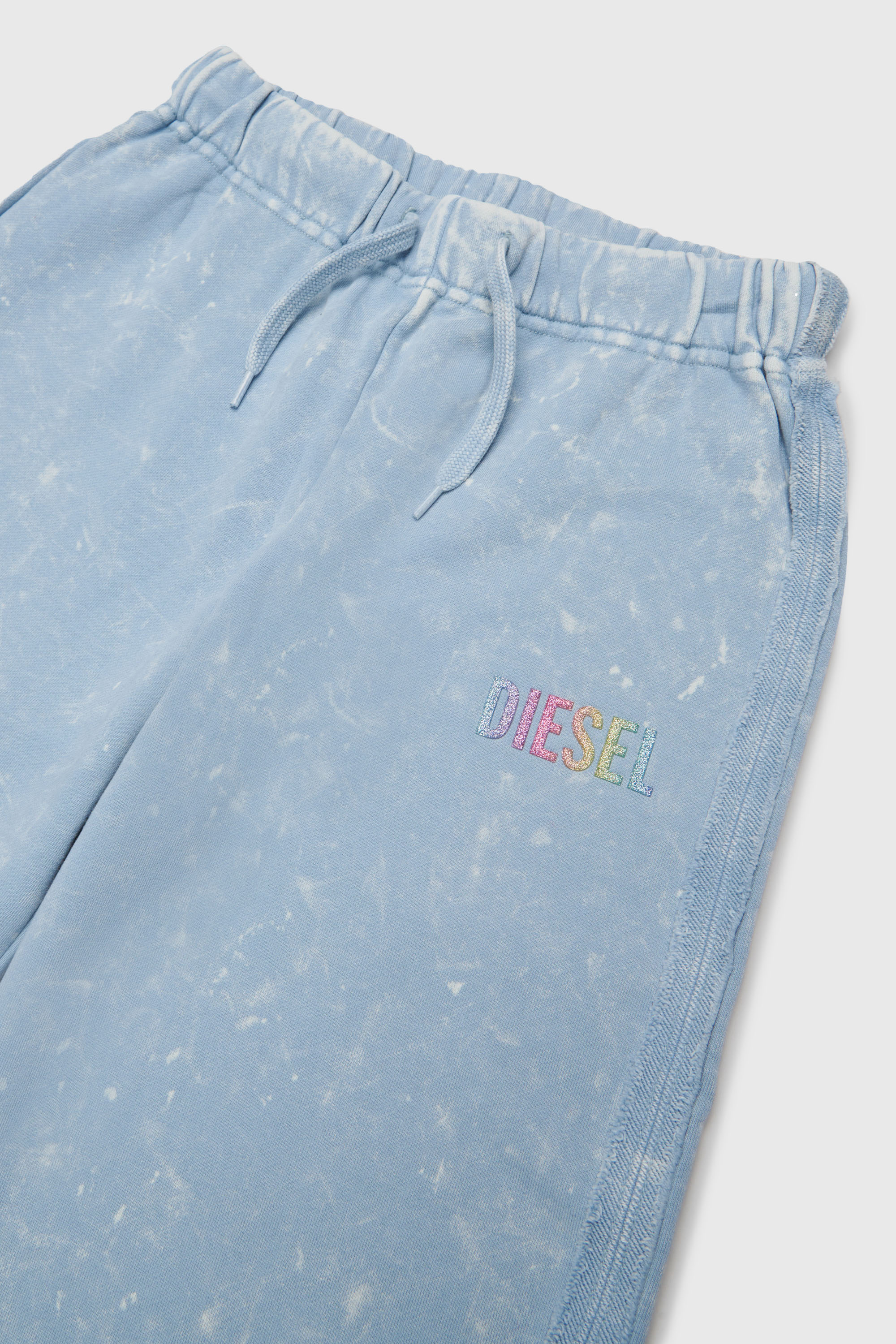 Diesel - PLOXY, Pantaloni in cotone effetto marmorizzato Donna in Blu - 3