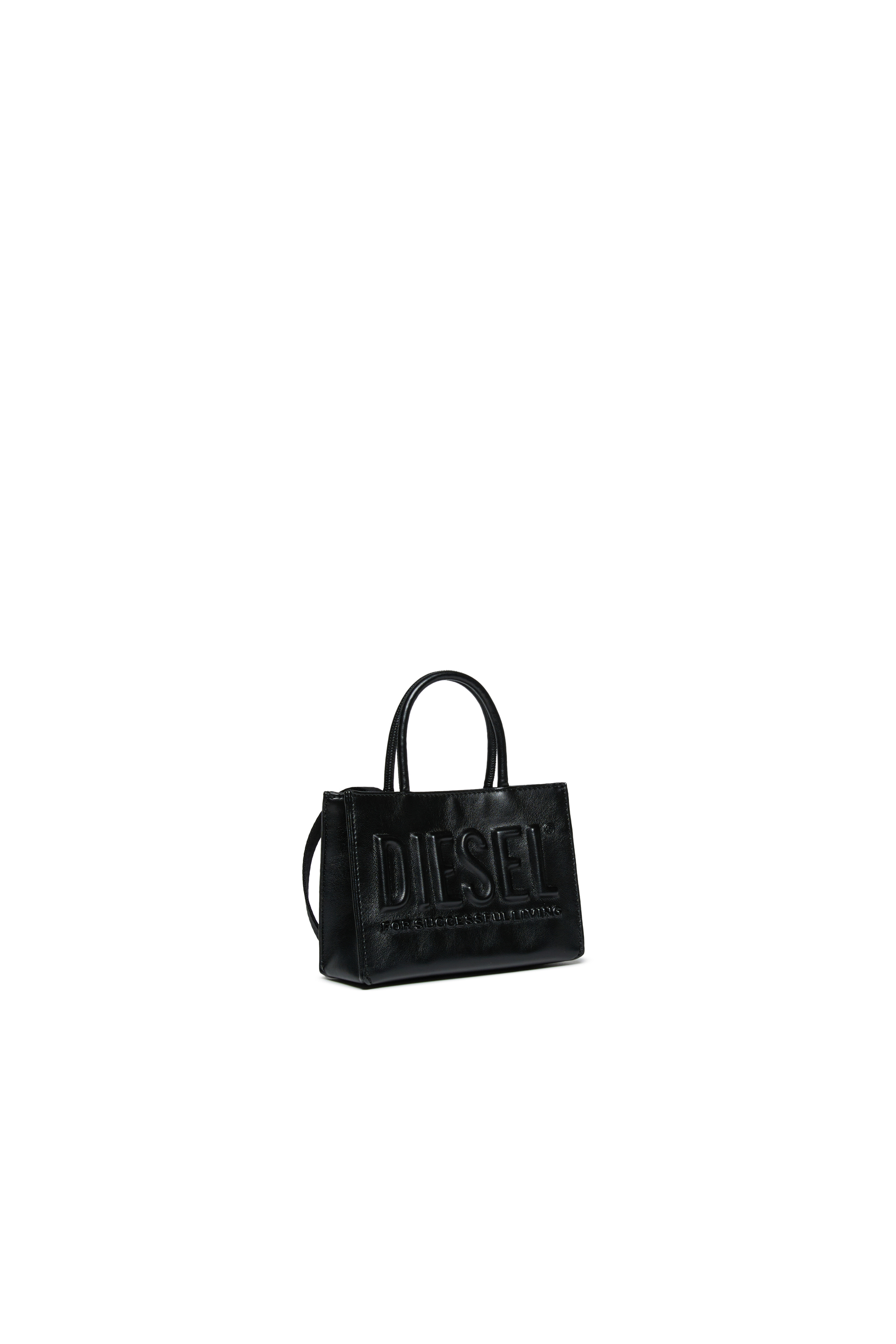 Diesel - DSL 3D MINI BAG, Dsl 3D - Borsa con manici Donna in Nero - 3