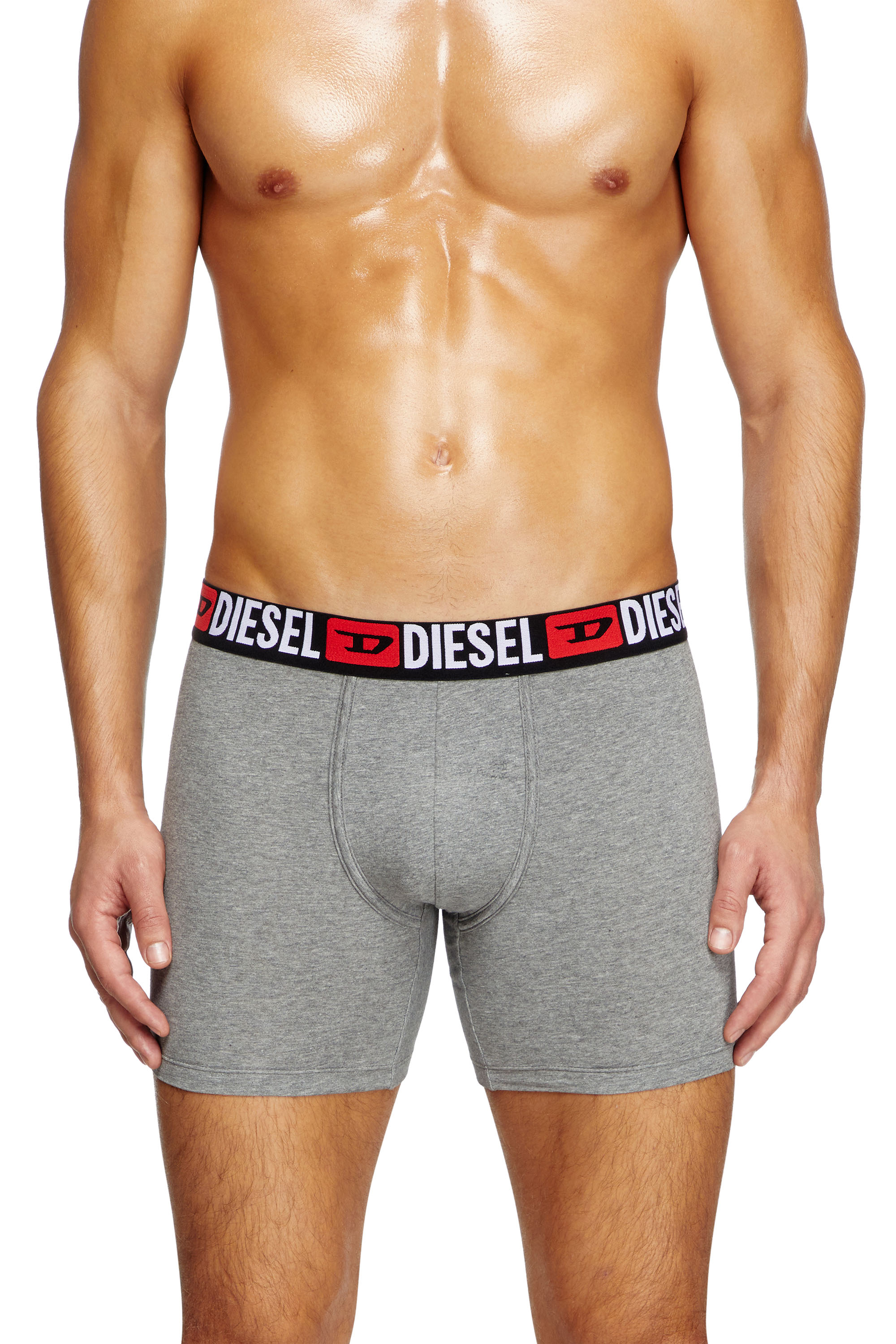 Diesel - MAX-D-CORE-3PACK, Set di tre boxer lunghi in cotone stretch Uomo in Multicolor - 2