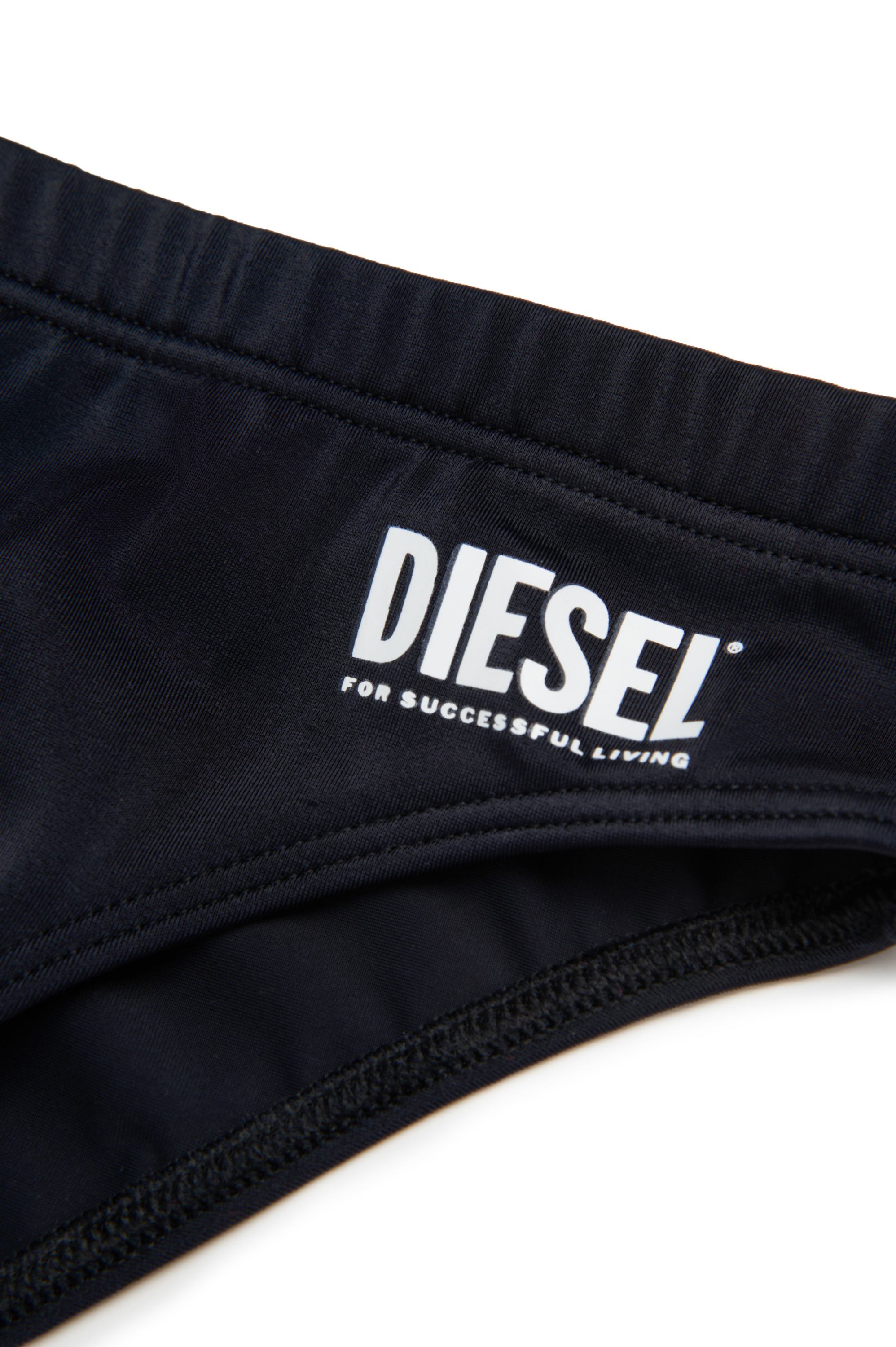 Diesel - MESP, Slip da bagno con logo stampato Uomo in Nero - 3