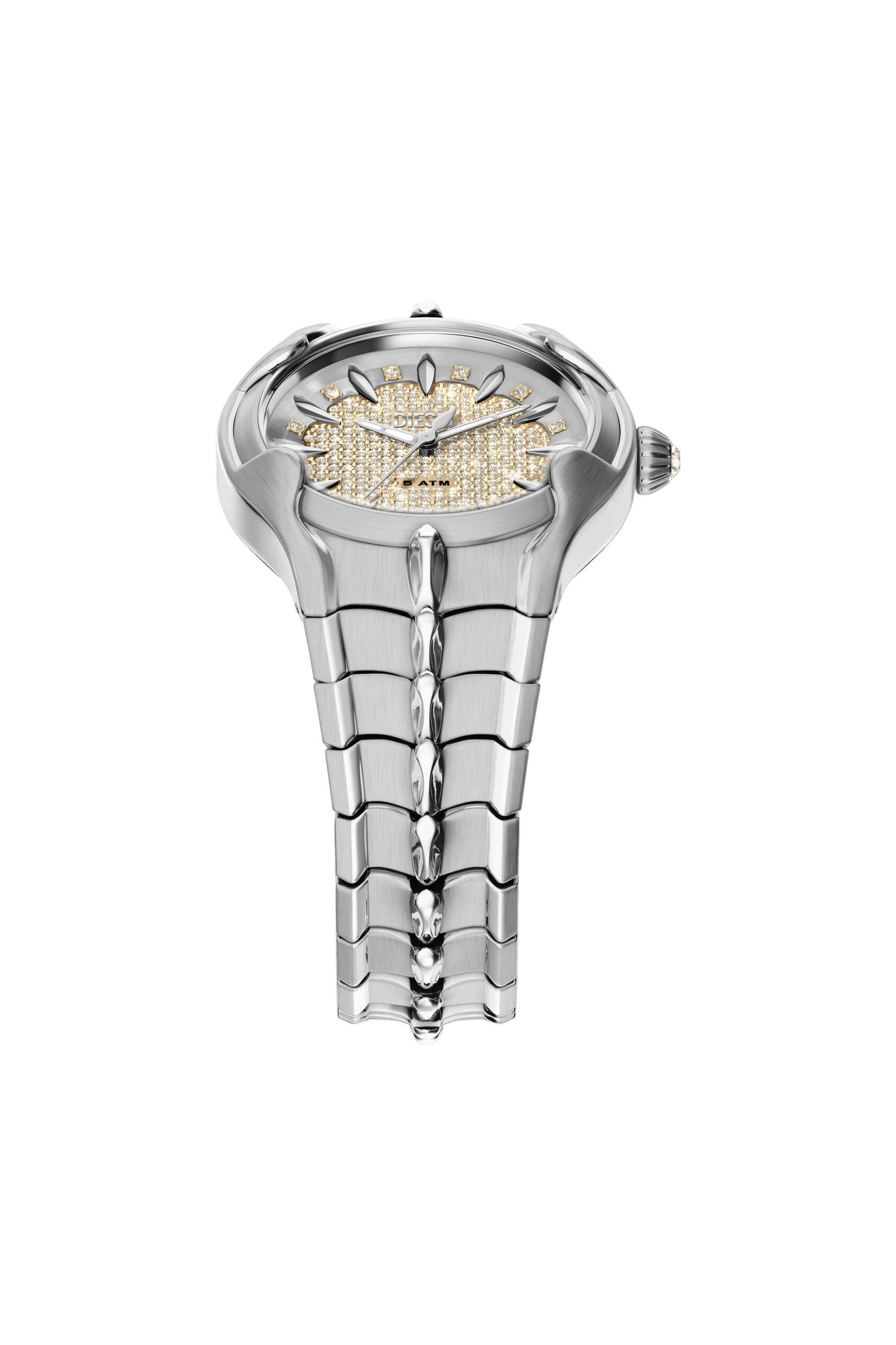 Diesel - DZ5631 WATCH, Orologio Vert in acciaio inox Uomo in Argento - 4